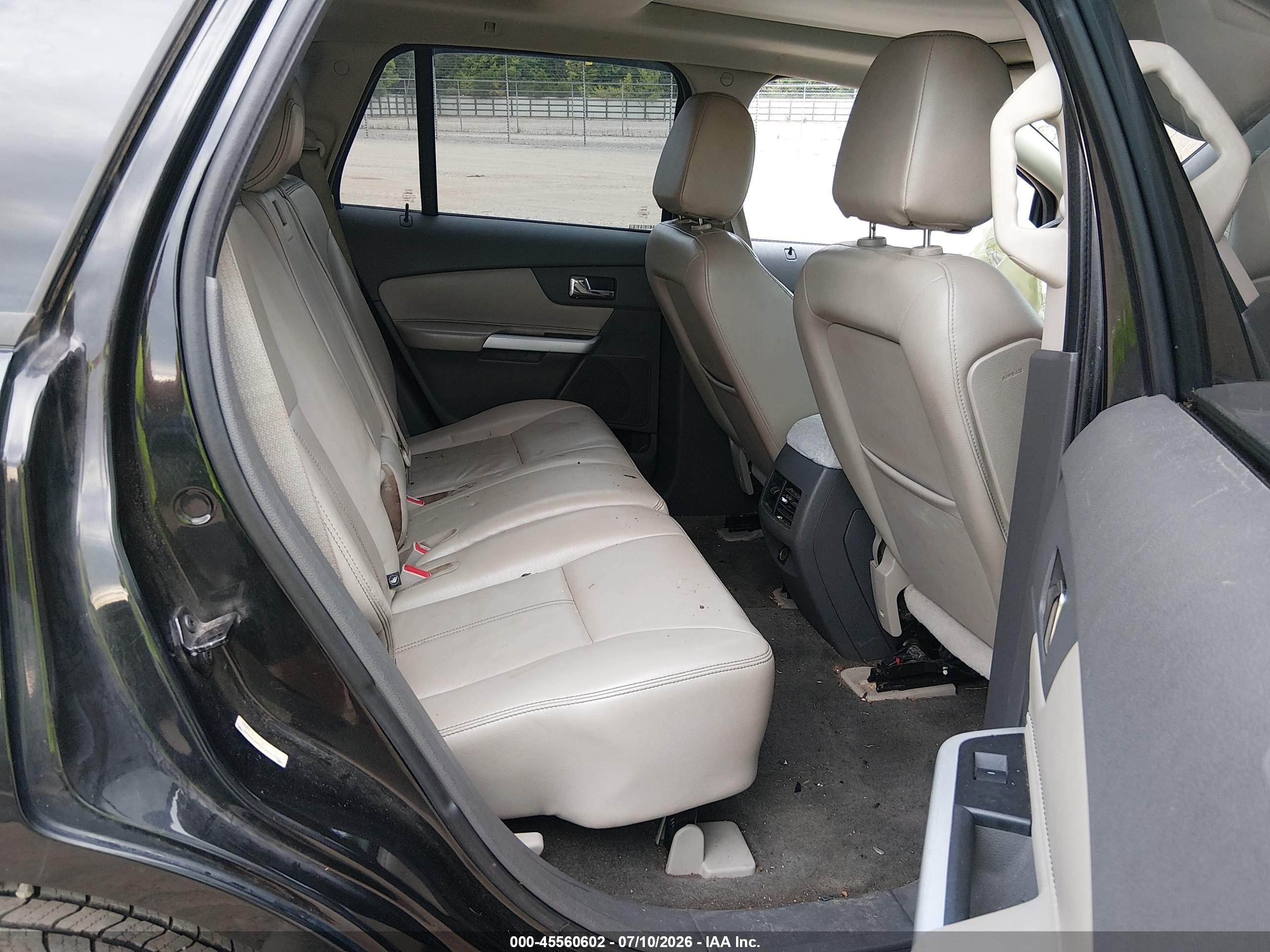 2013 Ford Edge Sel Black vin: 2FMDK4JC6DBB40839
