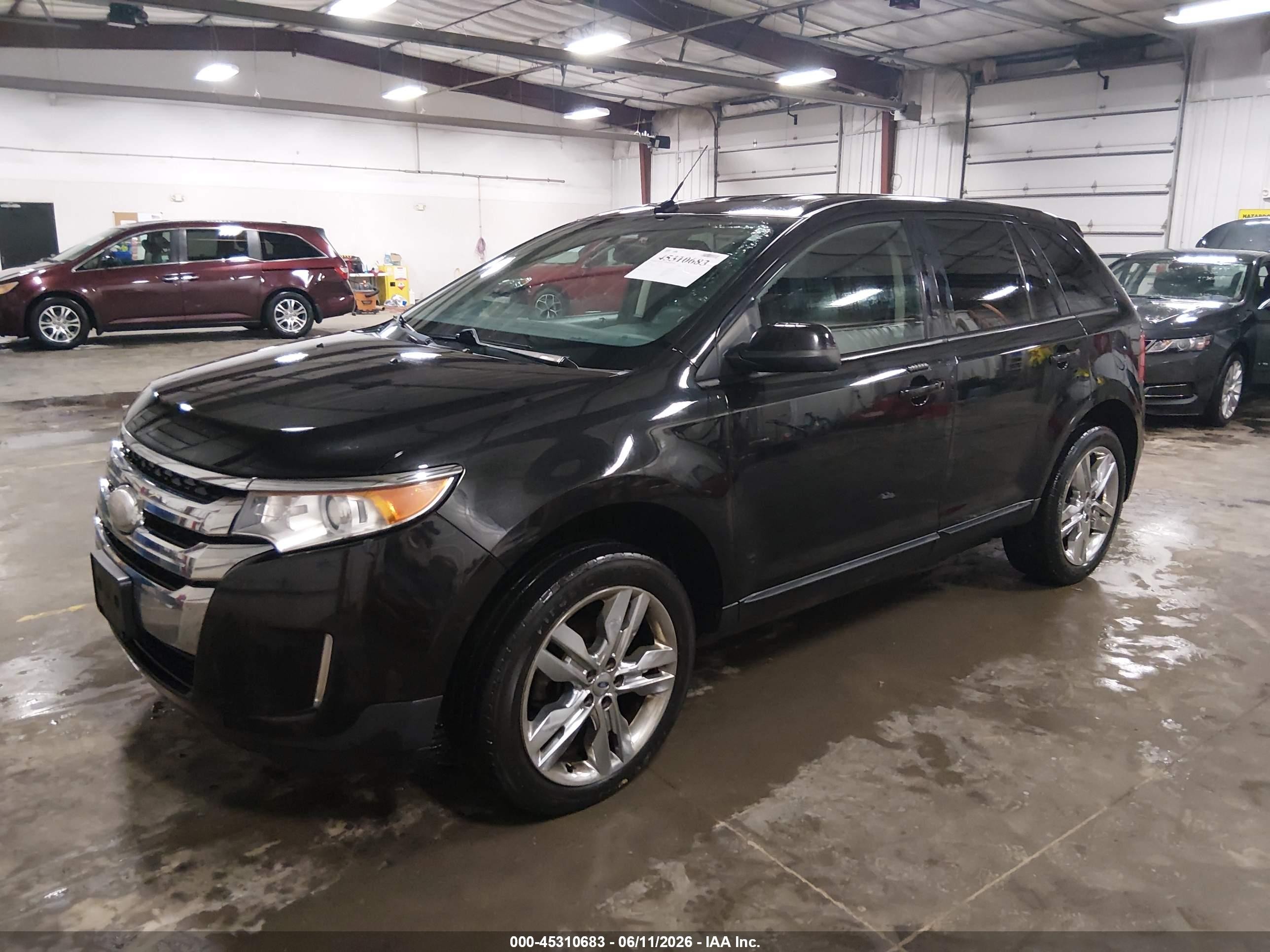 2013 Ford Edge Sel Black vin: 2FMDK4JC6DBB53798