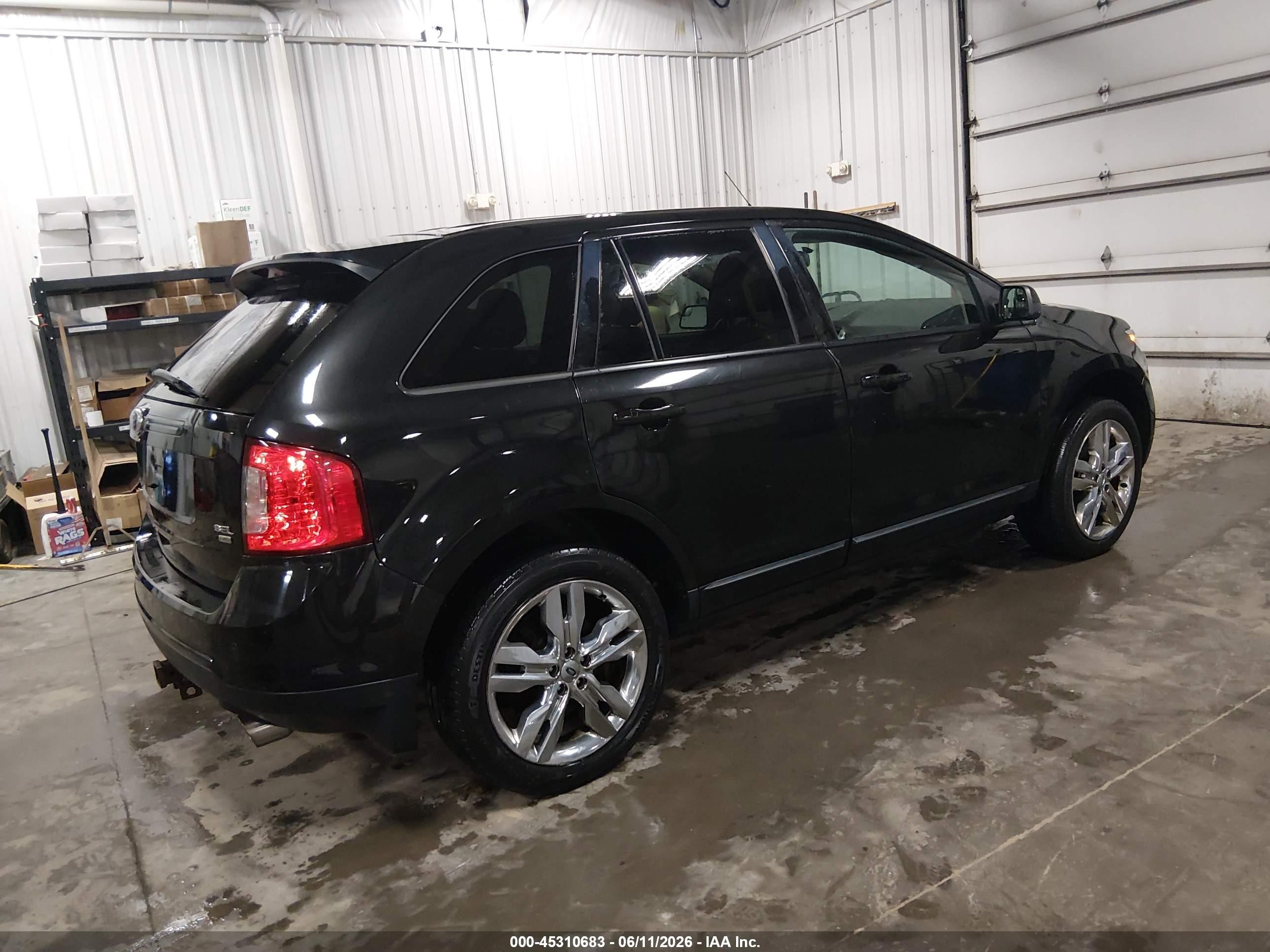 2013 Ford Edge Sel Black vin: 2FMDK4JC6DBB53798