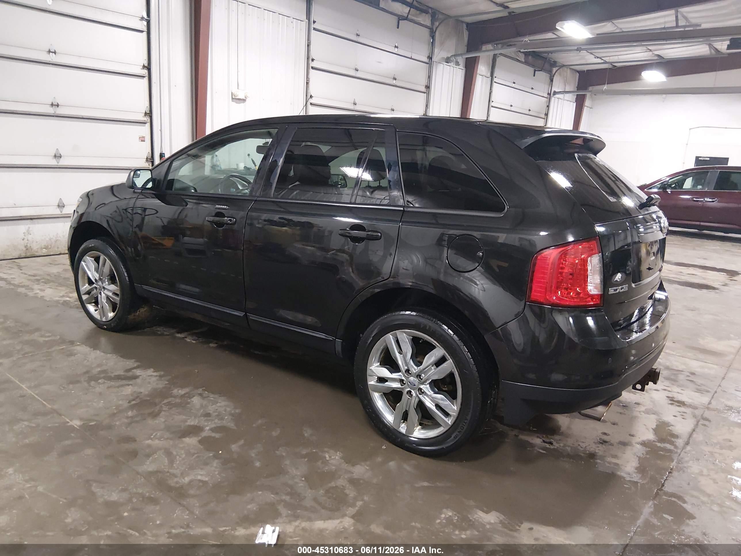 2013 Ford Edge Sel Black vin: 2FMDK4JC6DBB53798