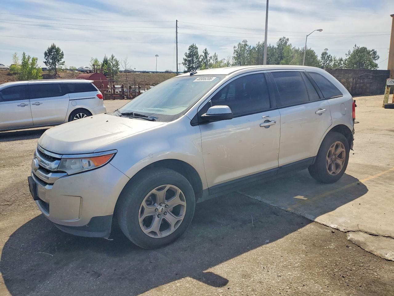 2013 Ford Edge Sel Silver vin: 2FMDK4JC6DBB65532