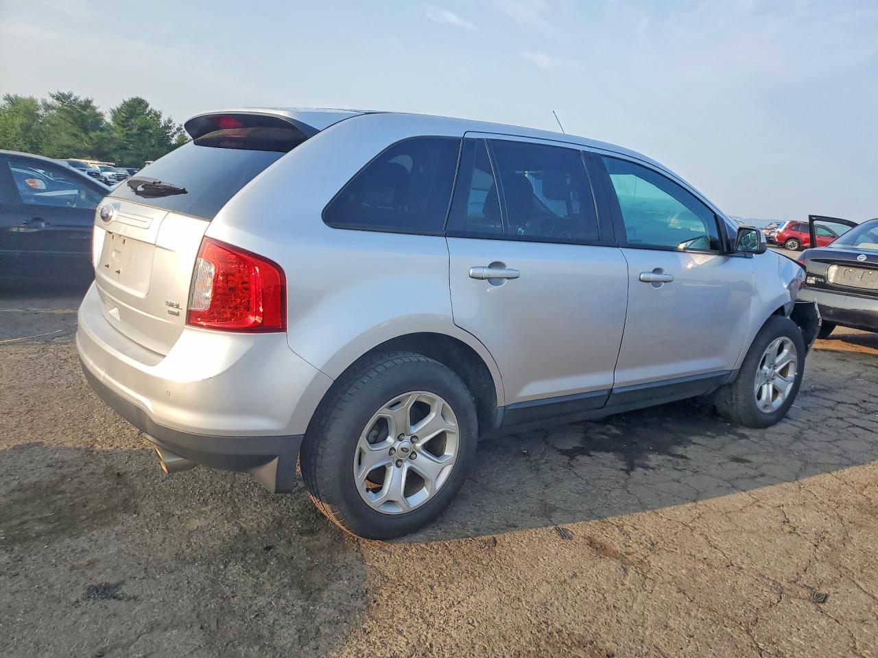2013 Ford Edge Sel Silver vin: 2FMDK4JC6DBC76226