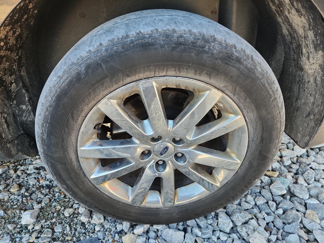2013 Ford Edge Sel Black vin: 2FMDK4JC6DBC81085 Damage: Left Rear Wheel, Curb Rash, 7 To 8 Inches