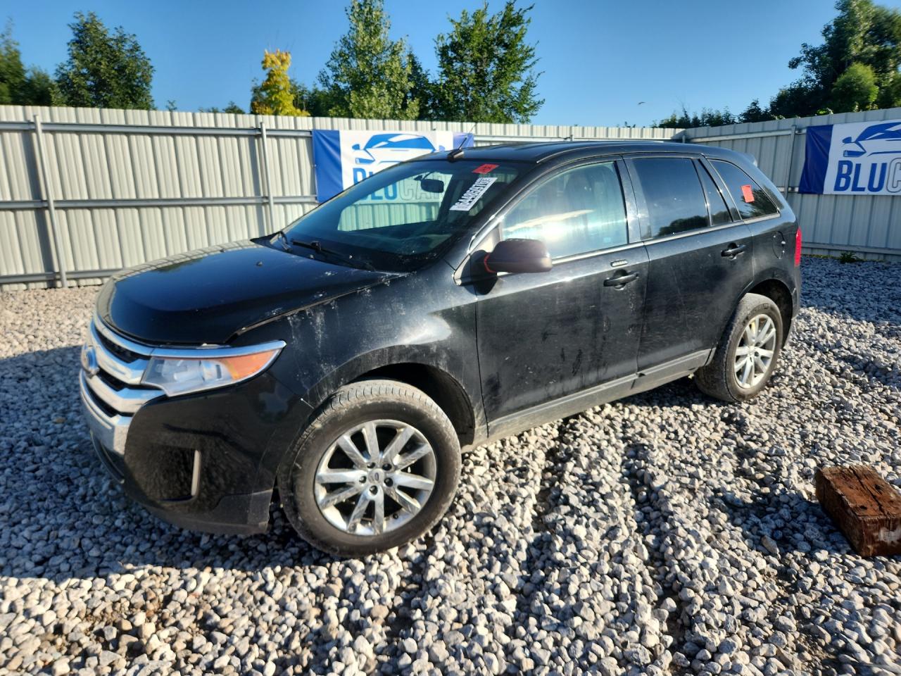 2013 Ford Edge Sel Black vin: 2FMDK4JC6DBC81085 Damage: Left Front Fender, Scraped, > 12 Inches