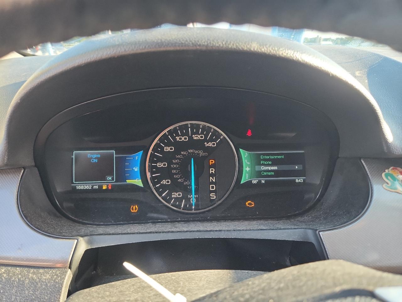 2013 Ford Edge Sel Black vin: 2FMDK4JC6DBC81085 Damage: Warning Light - Engine, On, Unacceptable