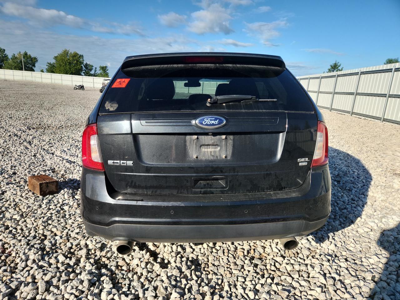 2013 Ford Edge Sel Black vin: 2FMDK4JC6DBC81085 Damage: Rear Bumper, Multiple Scratches Heavy, 6