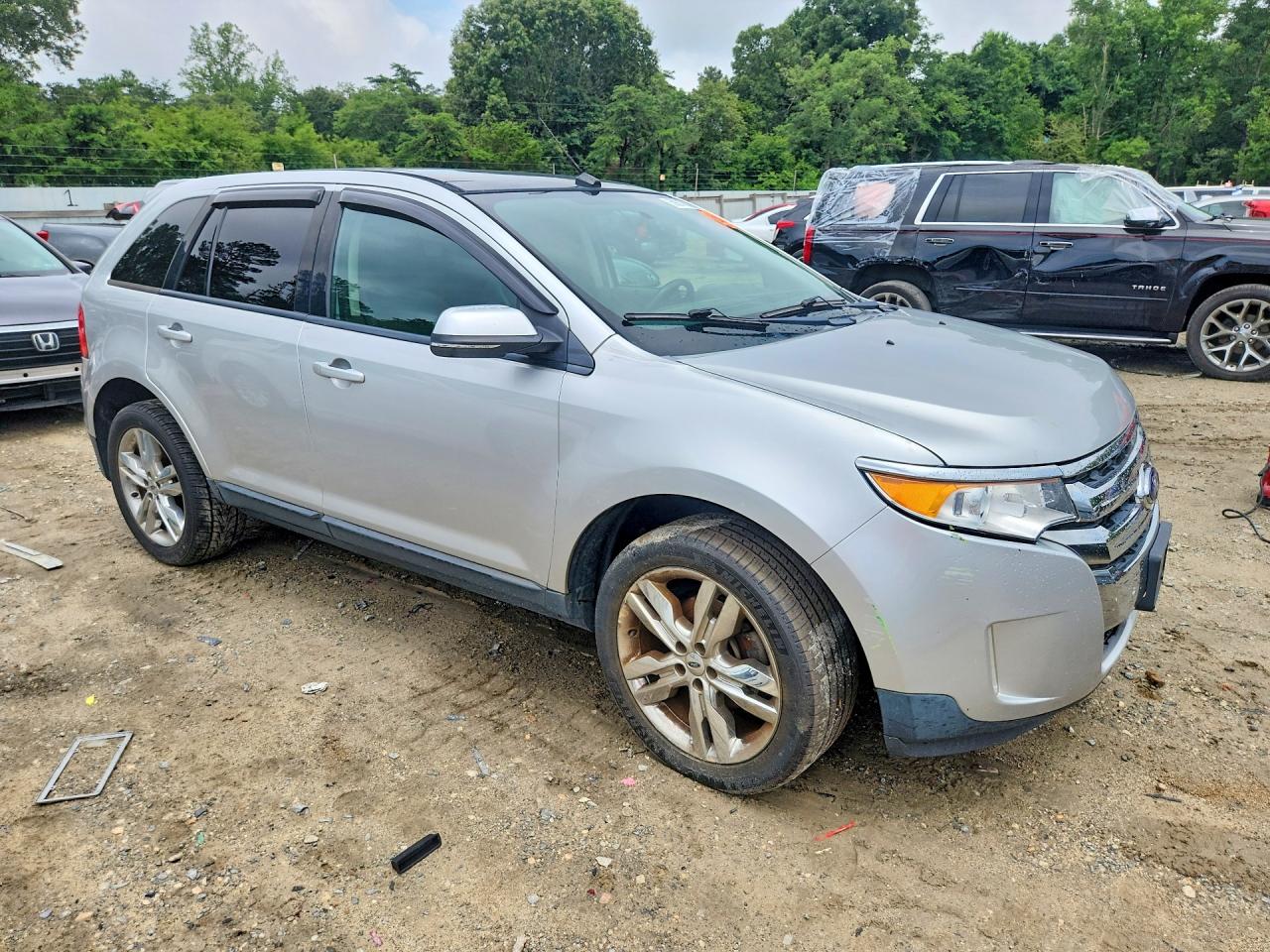 2014 Ford Edge Sel Gray vin: 2FMDK4JC6EBA10982