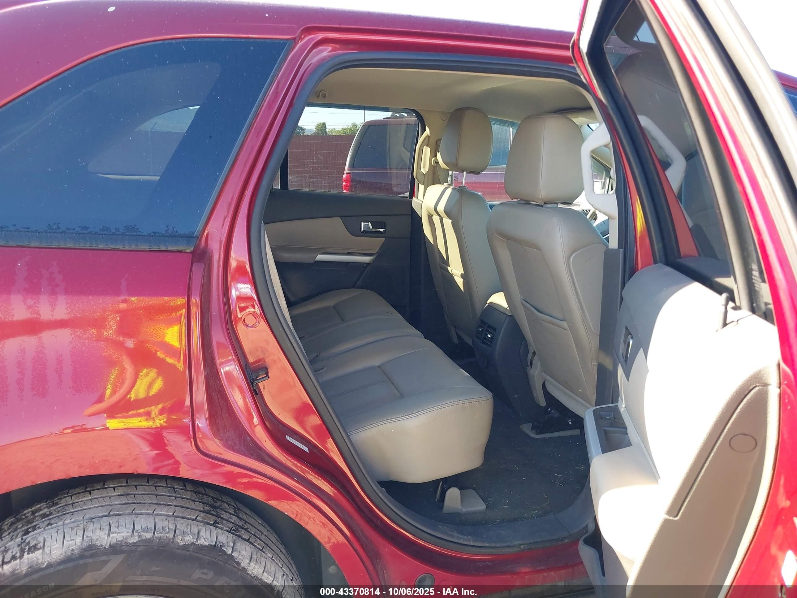 2014 Ford Edge Sel Red vin: 2FMDK4JC6EBA22694