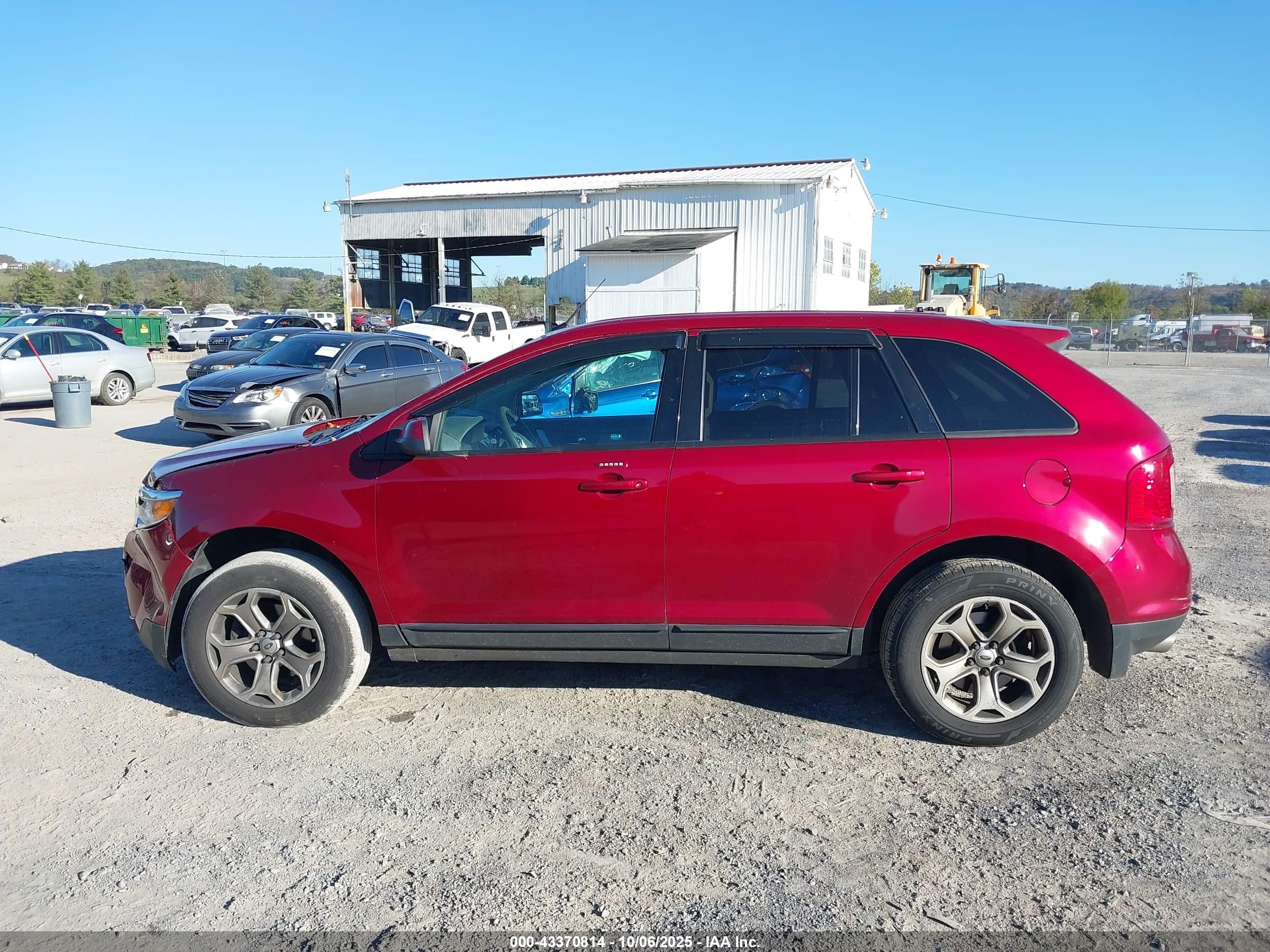 2014 Ford Edge Sel Red vin: 2FMDK4JC6EBA22694