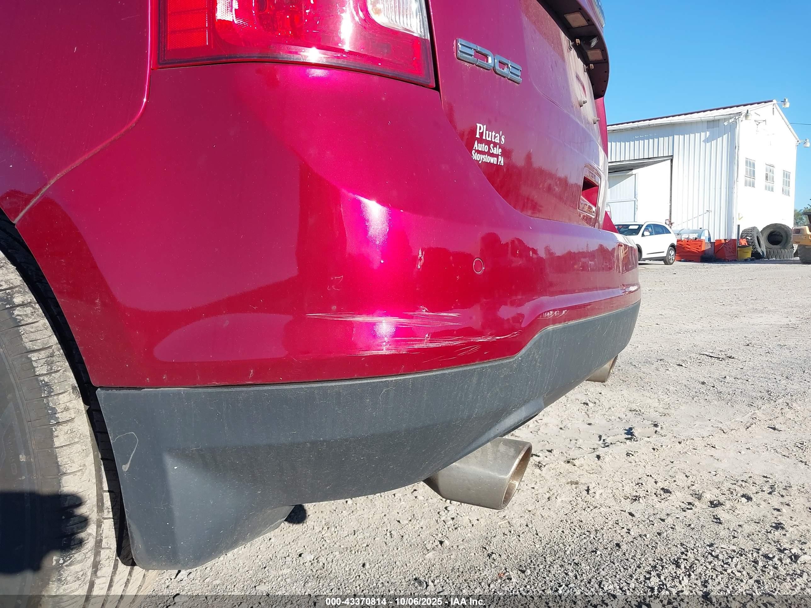 2014 Ford Edge Sel Red vin: 2FMDK4JC6EBA22694
