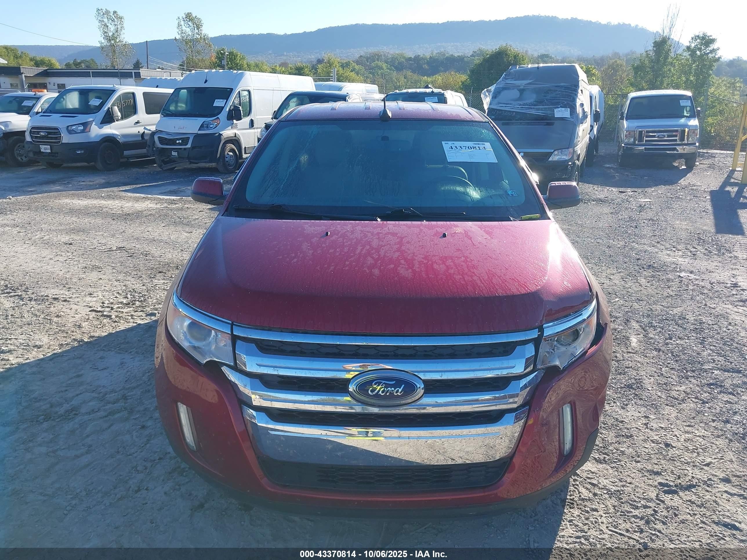 2014 Ford Edge Sel Red vin: 2FMDK4JC6EBA22694