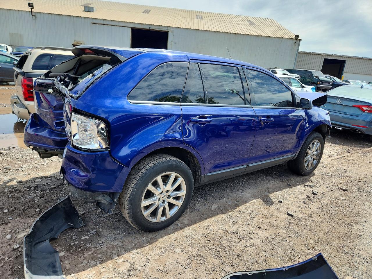 2014 Ford Edge Sel Blue vin: 2FMDK4JC6EBA22744