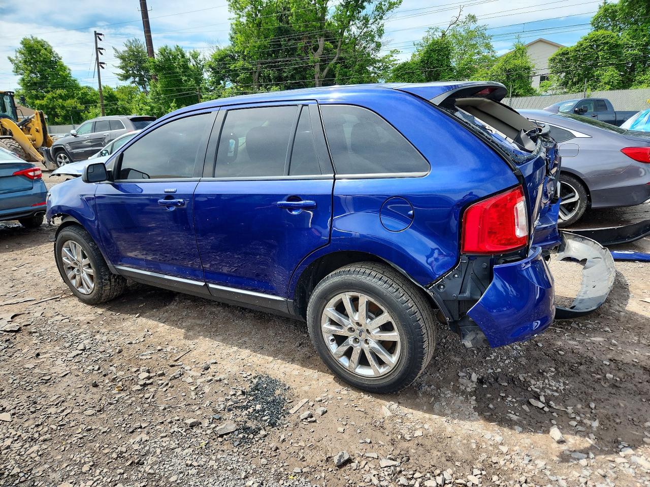 2014 Ford Edge Sel Blue vin: 2FMDK4JC6EBA22744