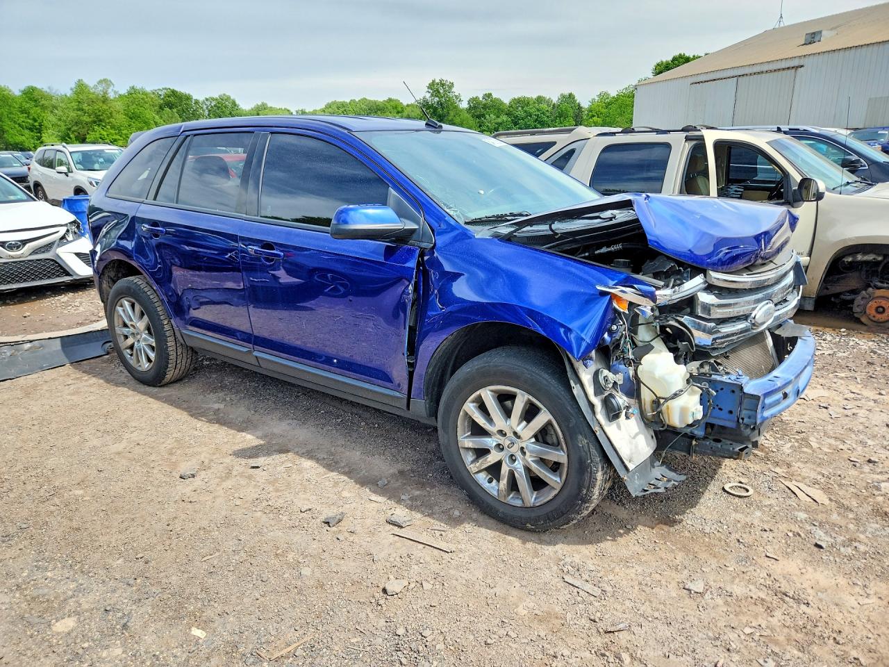 2014 Ford Edge Sel Blue vin: 2FMDK4JC6EBA22744