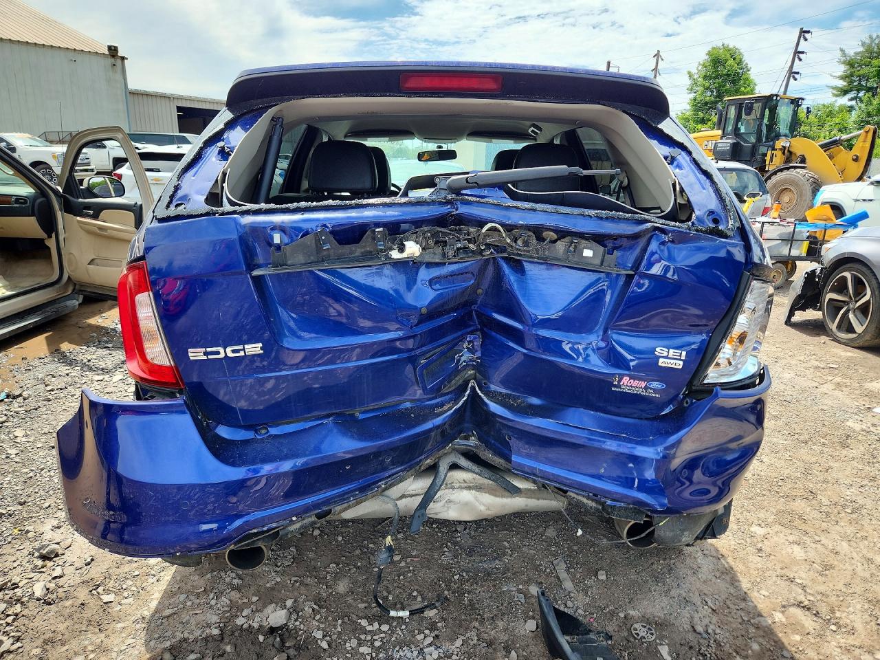 2014 Ford Edge Sel Blue vin: 2FMDK4JC6EBA22744