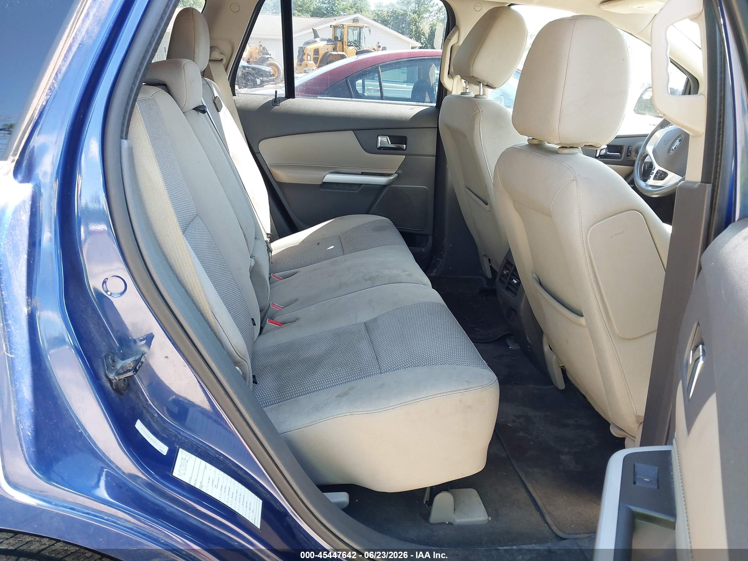2014 Ford Edge Sel Blue vin: 2FMDK4JC6EBA26664