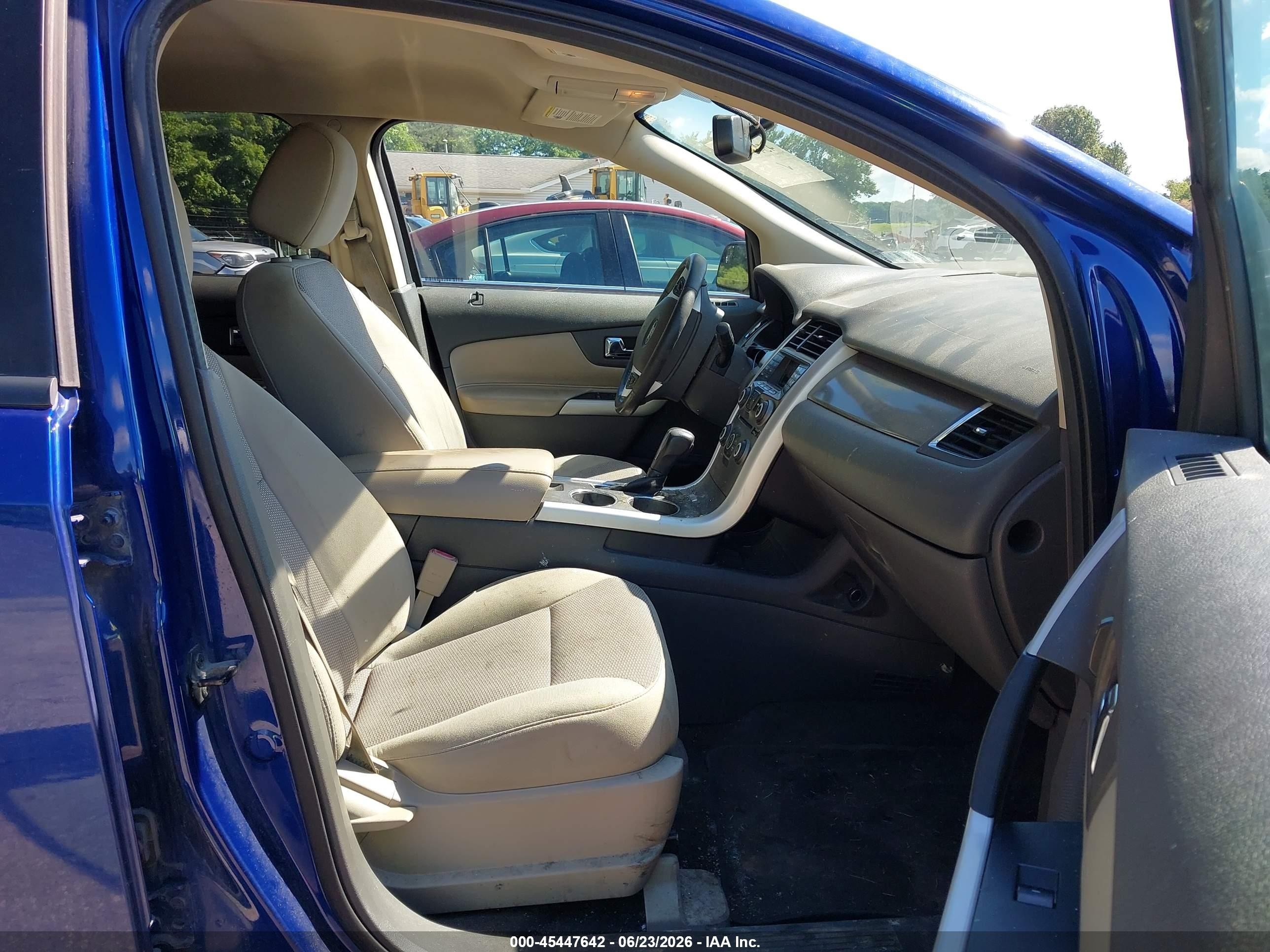 2014 Ford Edge Sel Blue vin: 2FMDK4JC6EBA26664