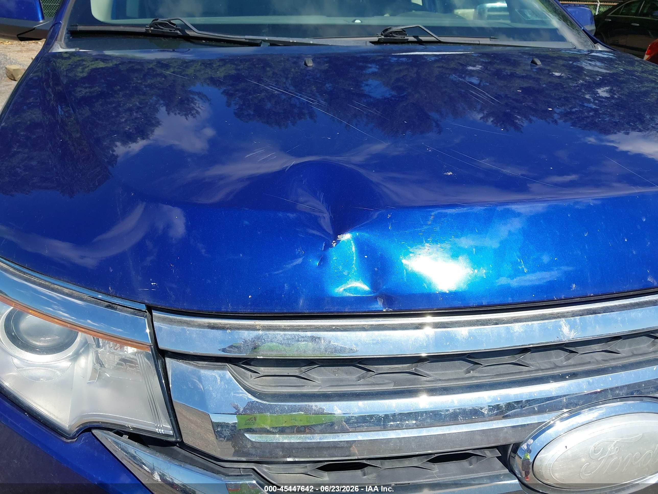 2014 Ford Edge Sel Blue vin: 2FMDK4JC6EBA26664