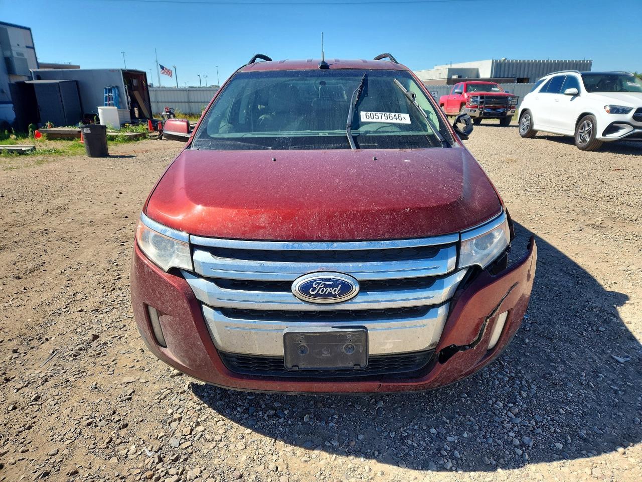 2014 Ford Edge Sel Red vin: 2FMDK4JC6EBA29886