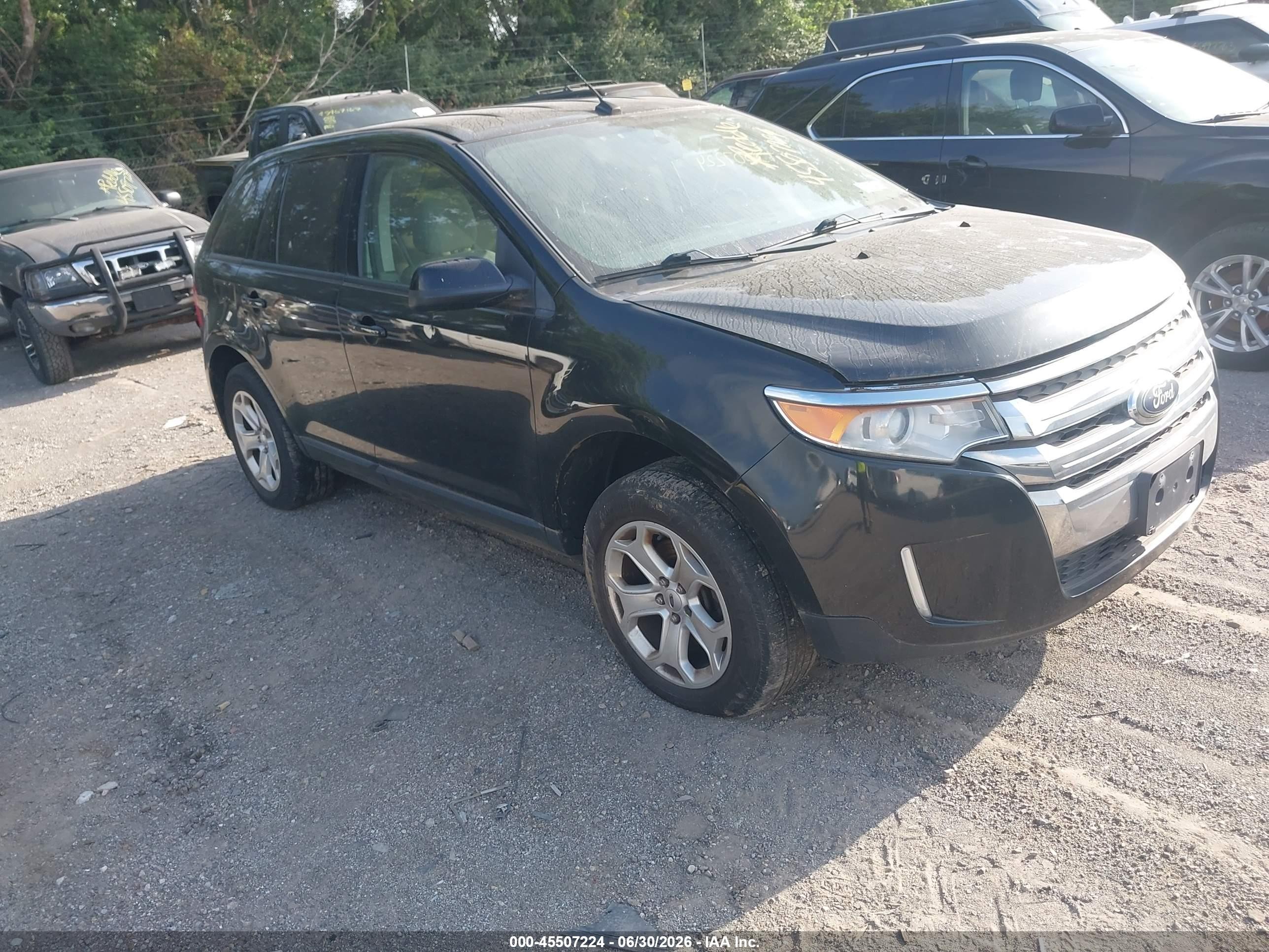 2014 Ford Edge Sel Black vin: 2FMDK4JC6EBA69241