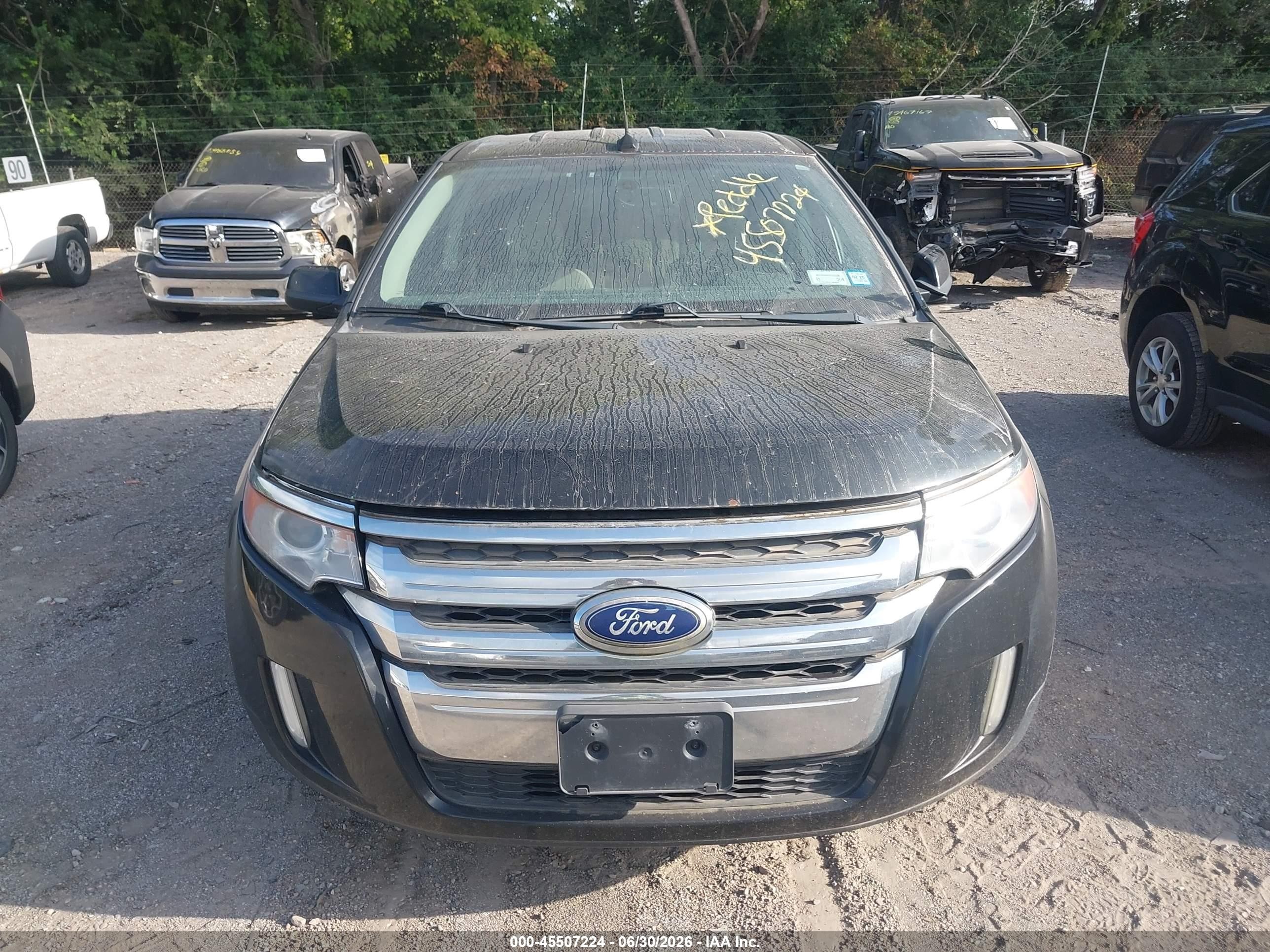 2014 Ford Edge Sel Black vin: 2FMDK4JC6EBA69241