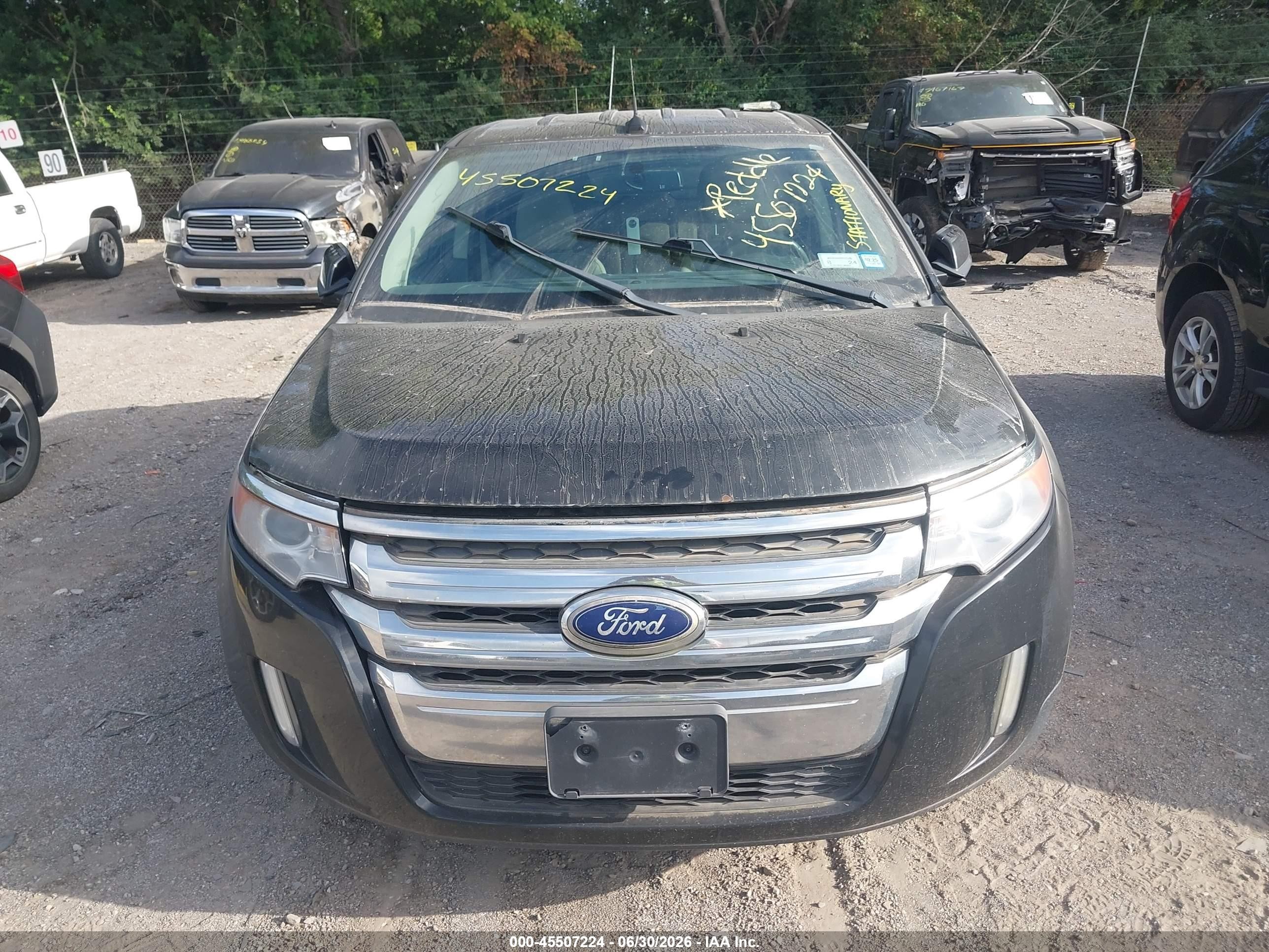 2014 Ford Edge Sel Black vin: 2FMDK4JC6EBA69241