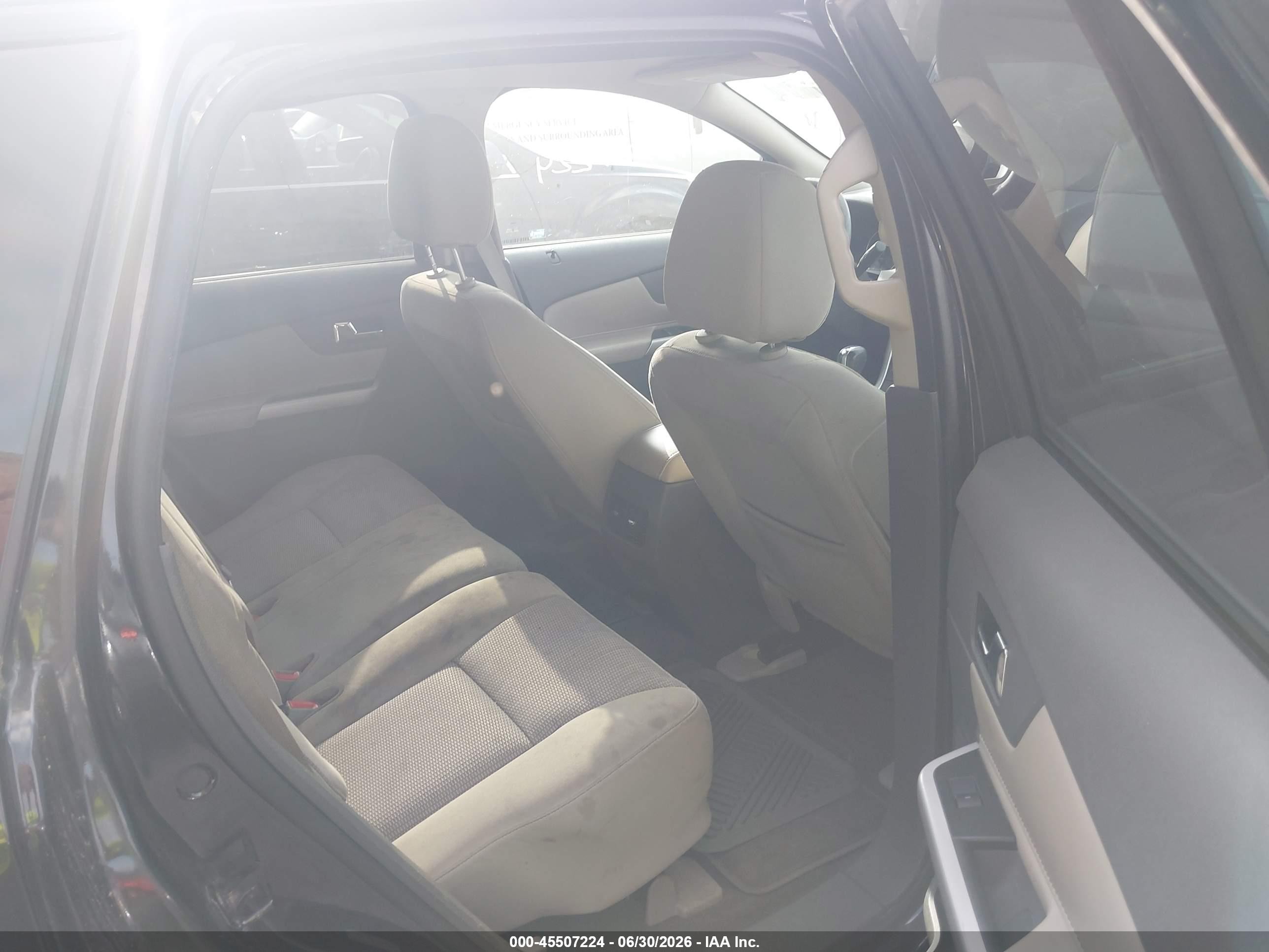 2014 Ford Edge Sel Black vin: 2FMDK4JC6EBA69241
