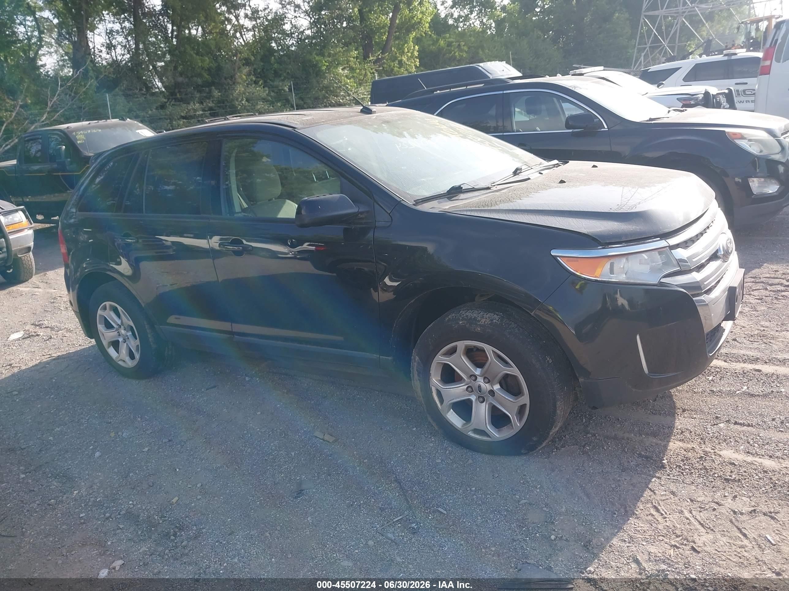 2014 Ford Edge Sel Black vin: 2FMDK4JC6EBA69241
