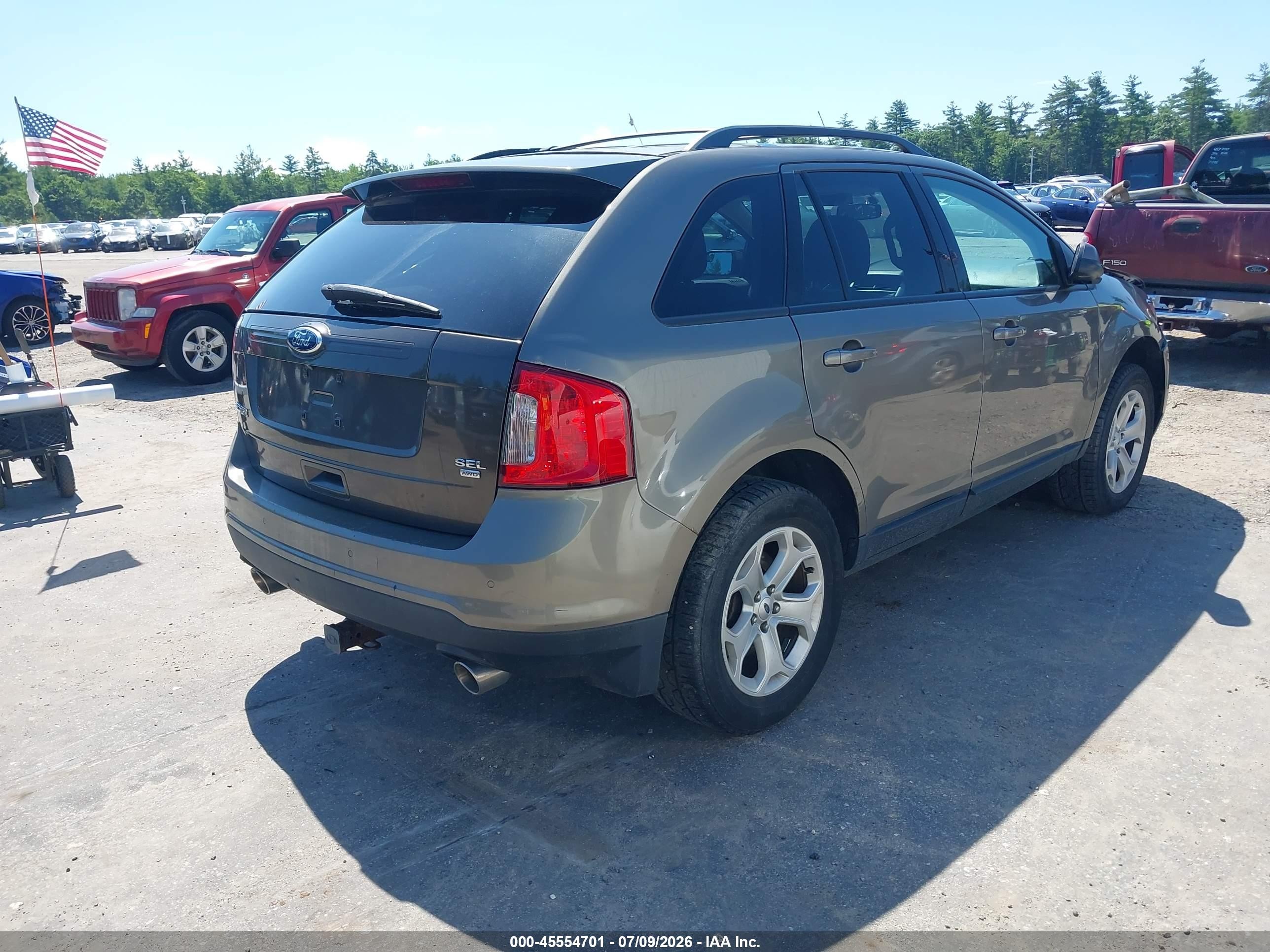 2014 Ford Edge Sel Gray vin: 2FMDK4JC6EBA84323
