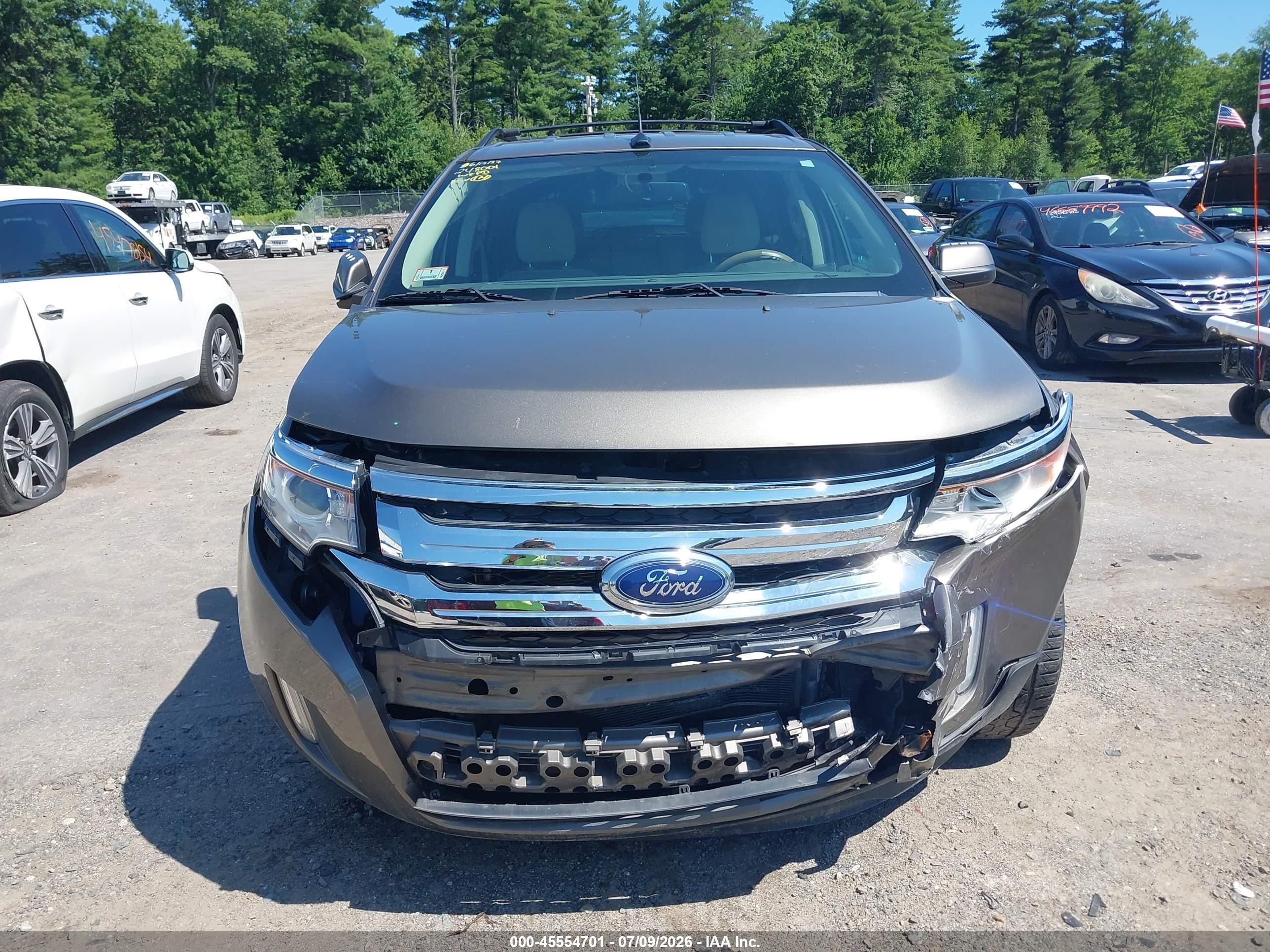 2014 Ford Edge Sel Gray vin: 2FMDK4JC6EBA84323
