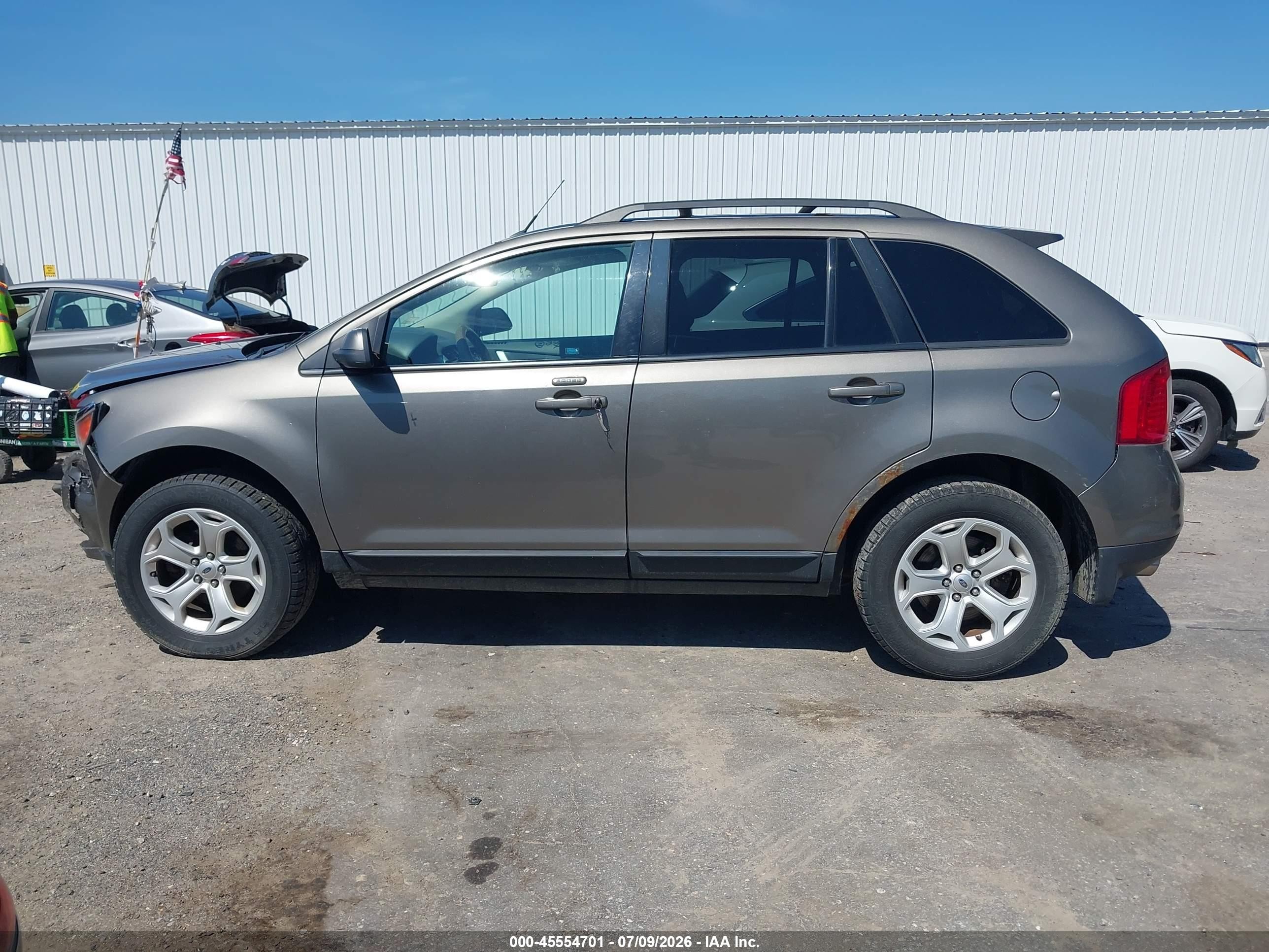 2014 Ford Edge Sel Gray vin: 2FMDK4JC6EBA84323