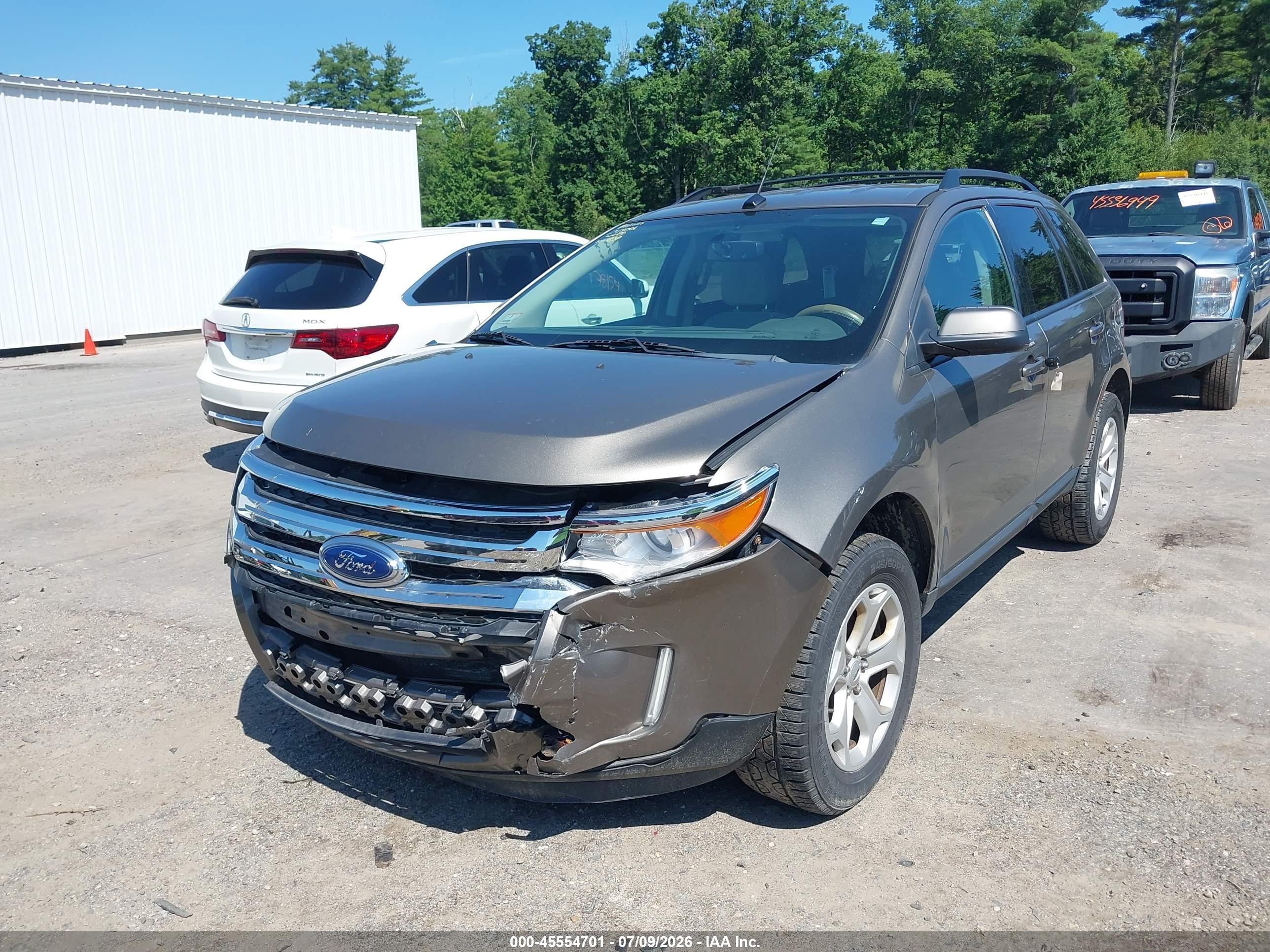 2014 Ford Edge Sel Gray vin: 2FMDK4JC6EBA84323