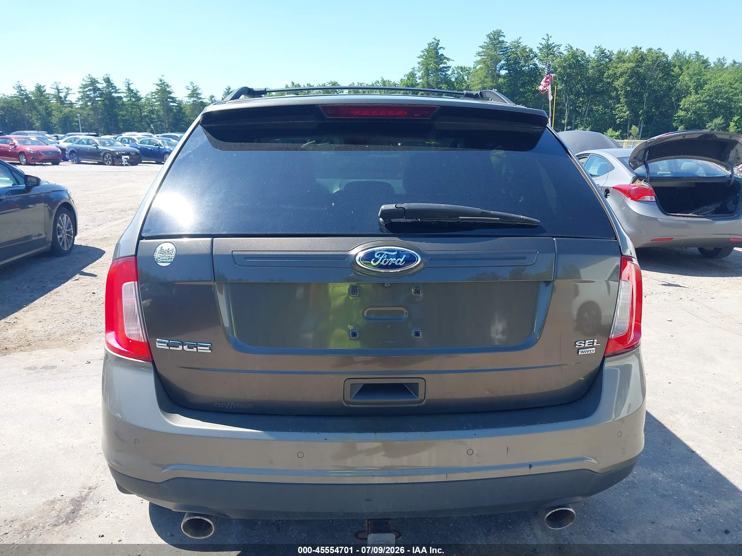 2014 Ford Edge Sel Gray vin: 2FMDK4JC6EBA84323