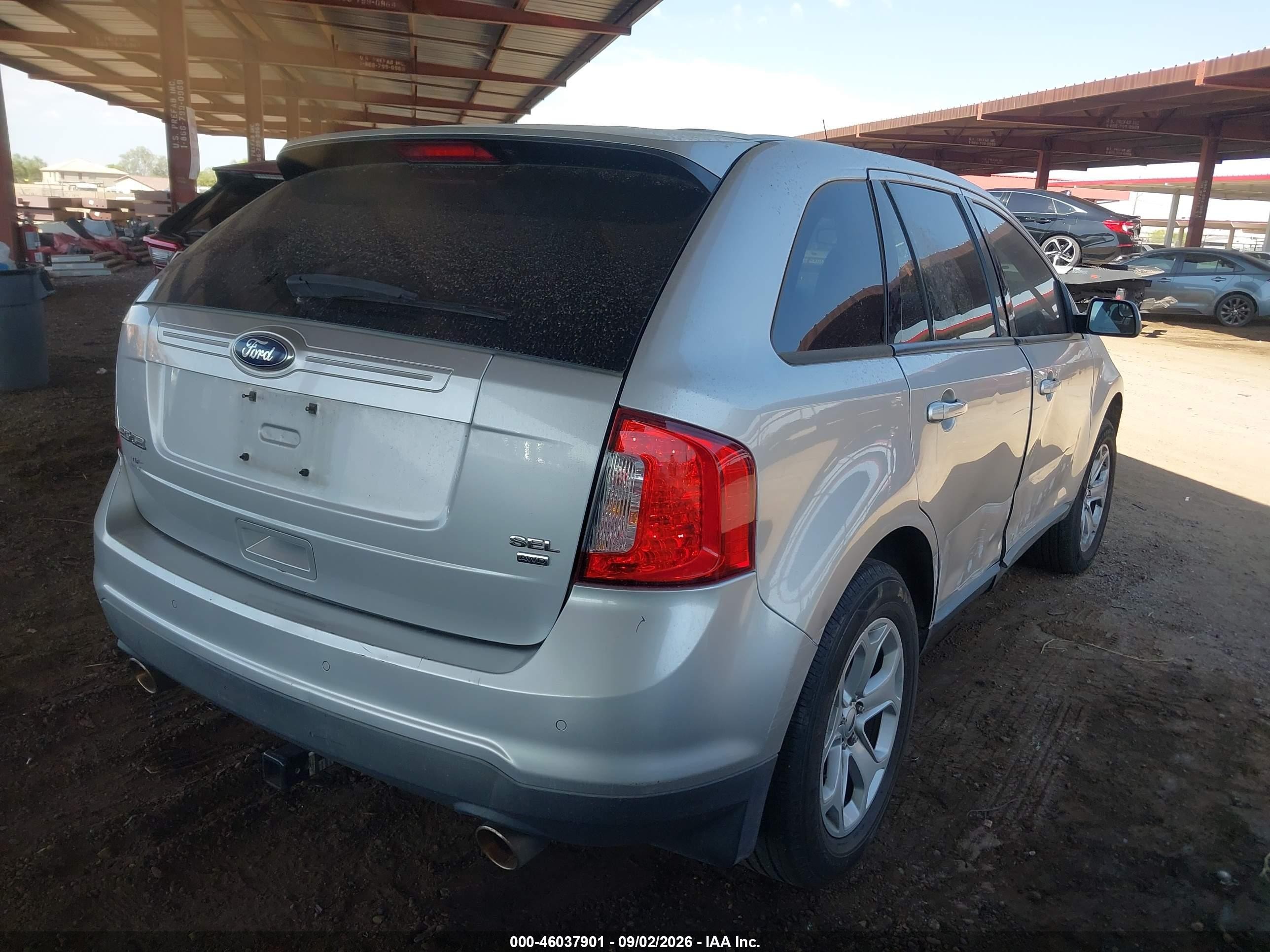 2014 Ford Edge Sel Gray vin: 2FMDK4JC6EBA96455