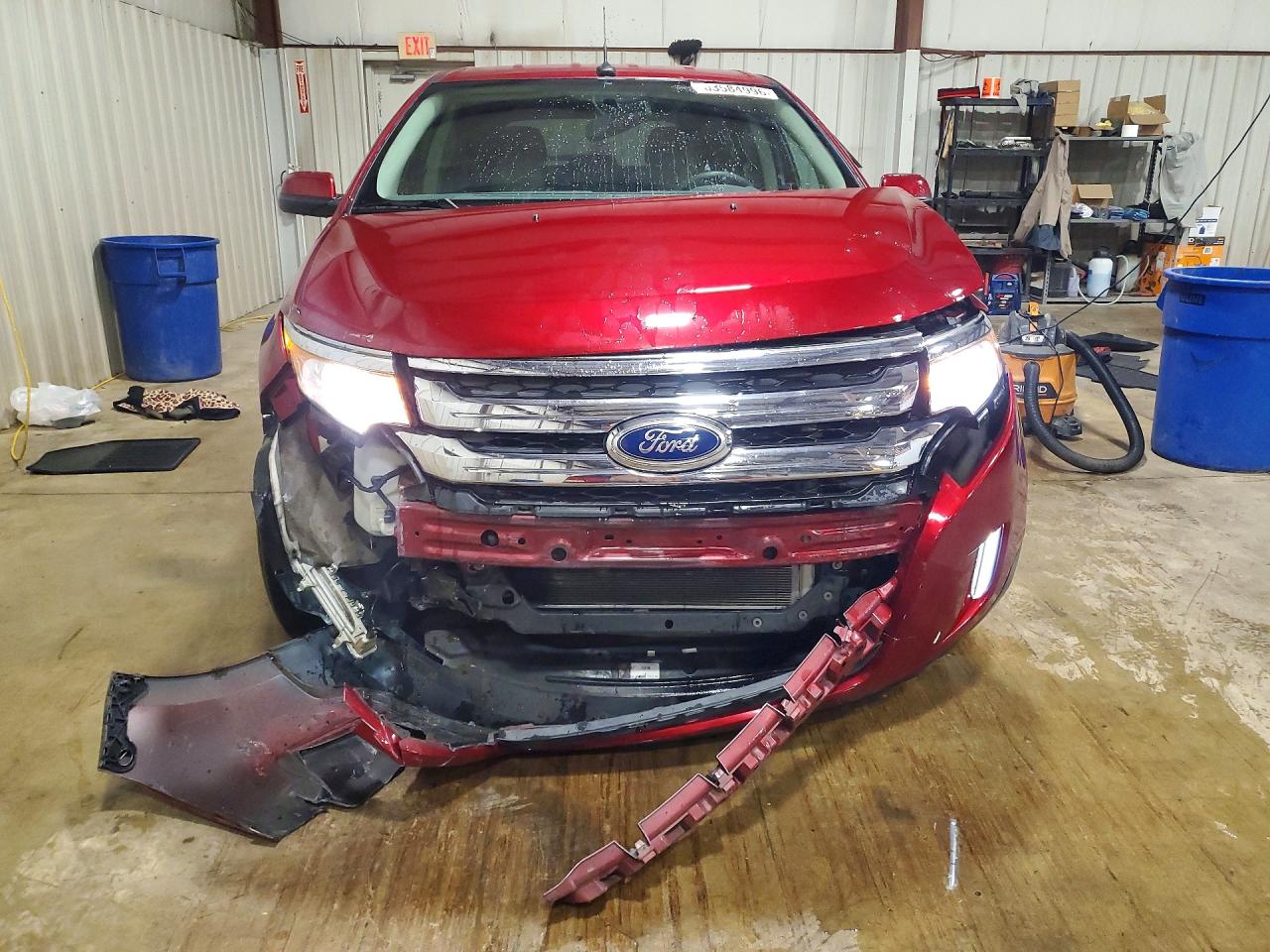 2014 Ford Edge Sel Maroon vin: 2FMDK4JC6EBA98383