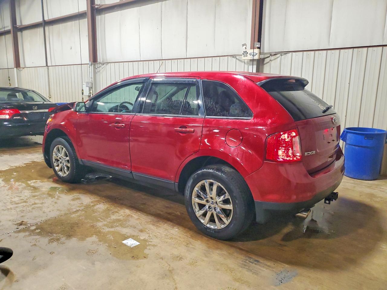 2014 Ford Edge Sel Maroon vin: 2FMDK4JC6EBA98383