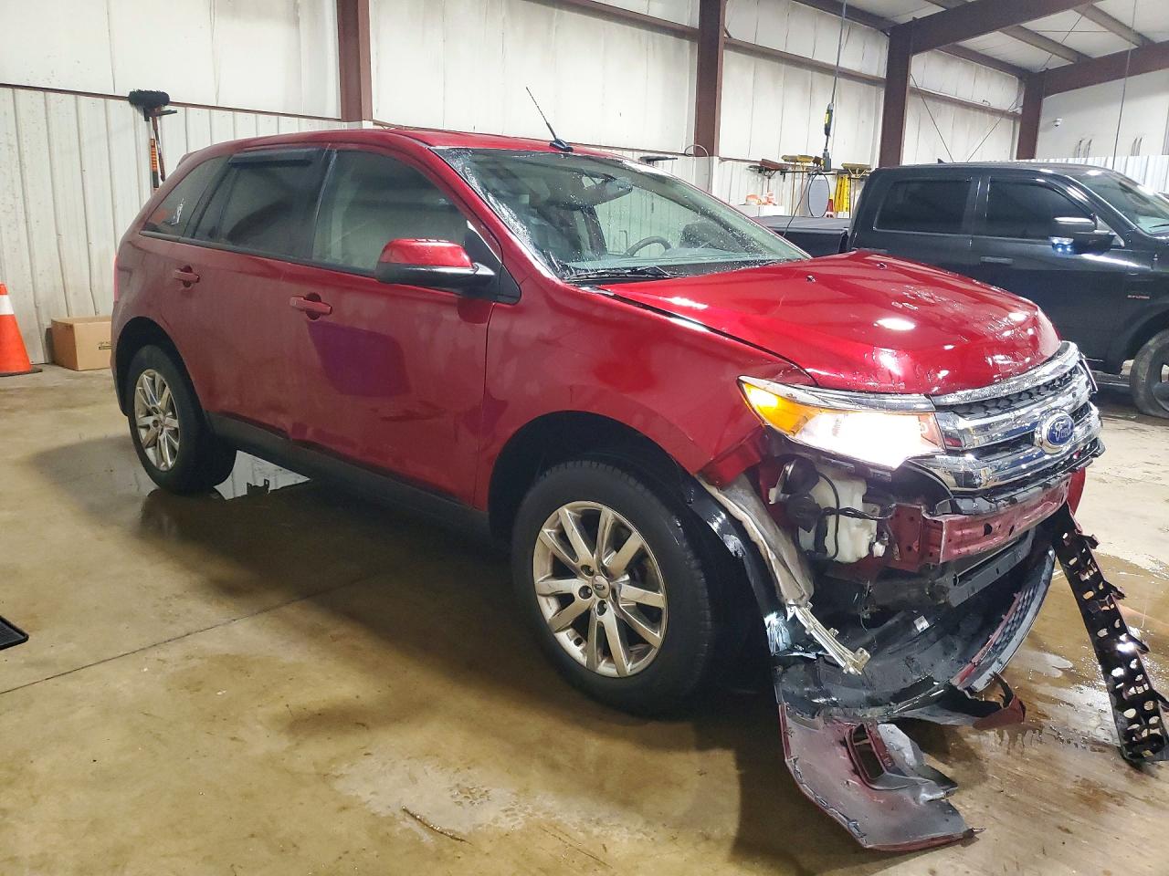 2014 Ford Edge Sel Maroon vin: 2FMDK4JC6EBA98383