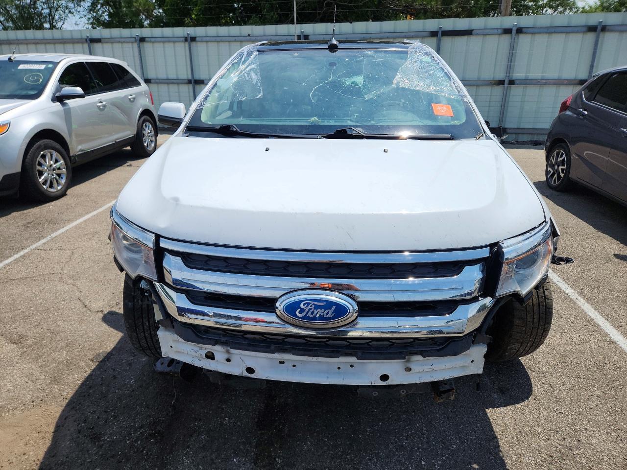 2014 Ford Edge Sel White vin: 2FMDK4JC6EBB51079
