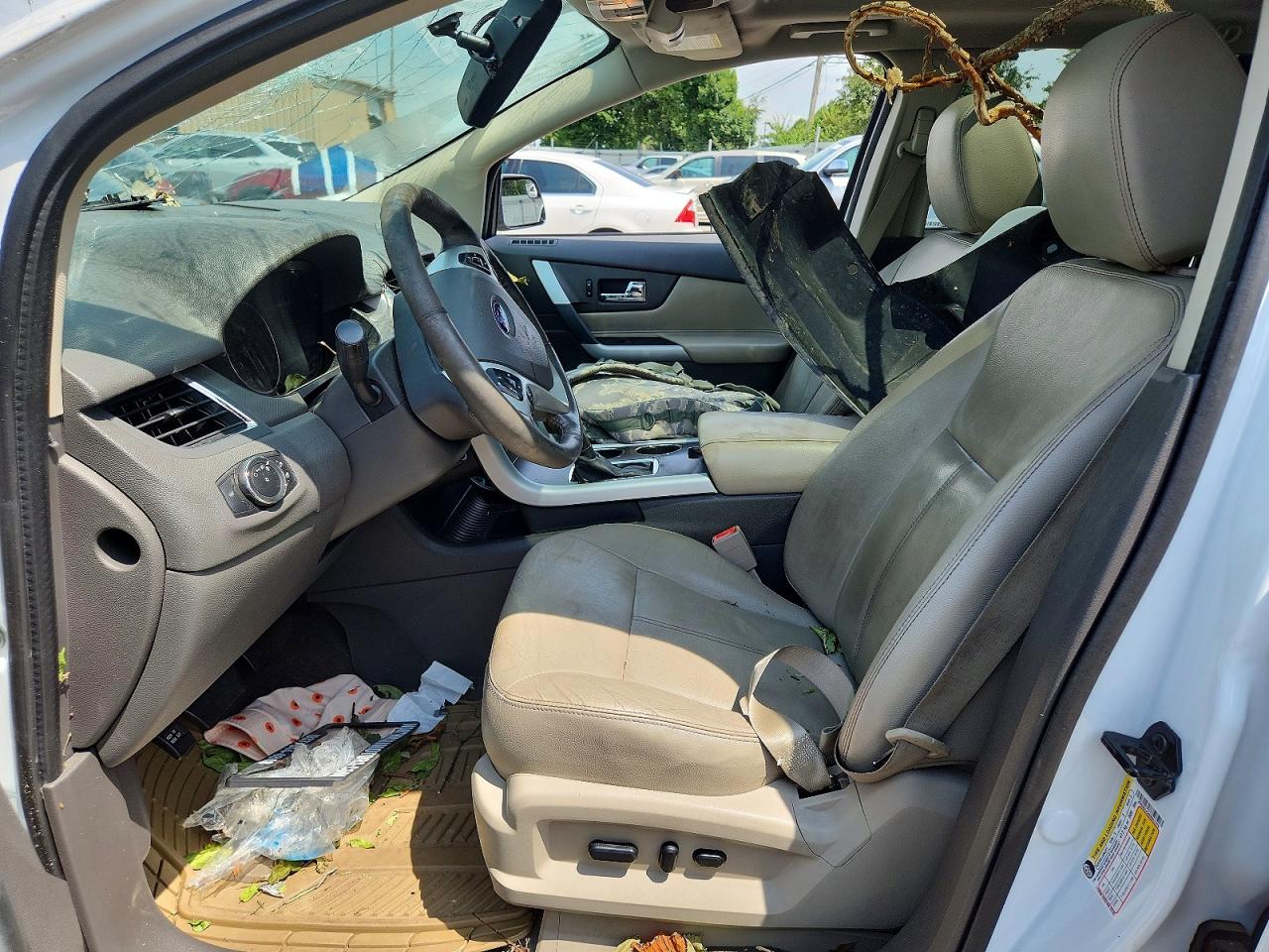 2014 Ford Edge Sel White vin: 2FMDK4JC6EBB51079