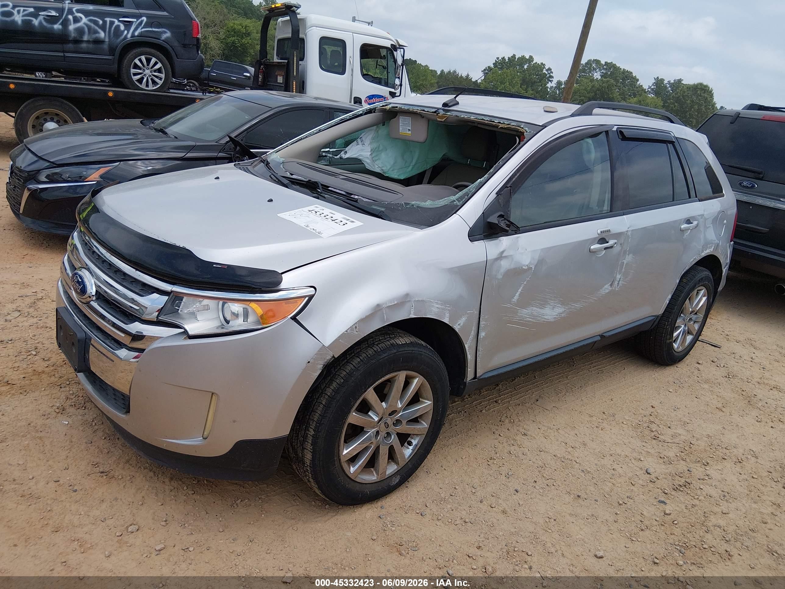 2014 Ford Edge Sel Silver vin: 2FMDK4JC6EBB72384