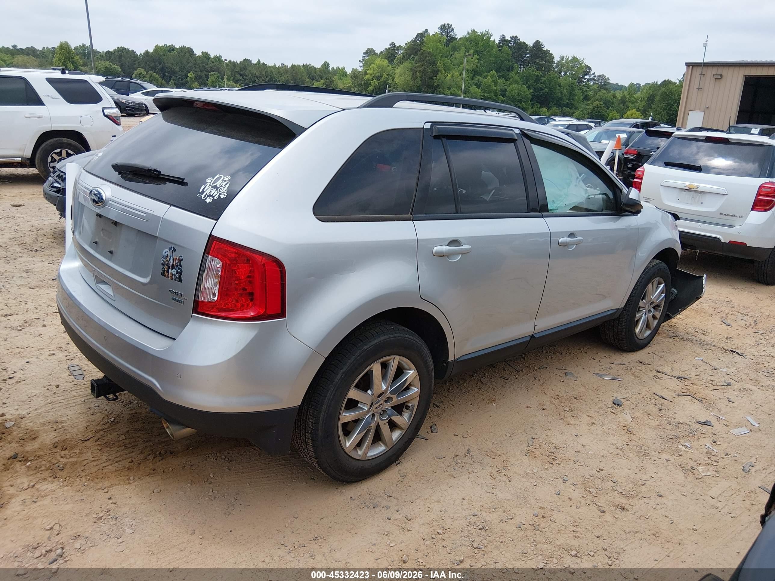 2014 Ford Edge Sel Silver vin: 2FMDK4JC6EBB72384