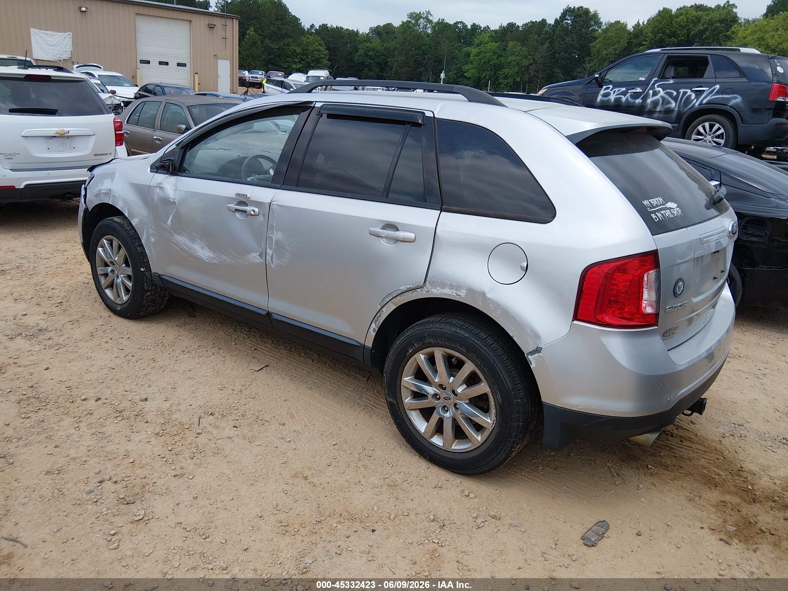 2014 Ford Edge Sel Silver vin: 2FMDK4JC6EBB72384