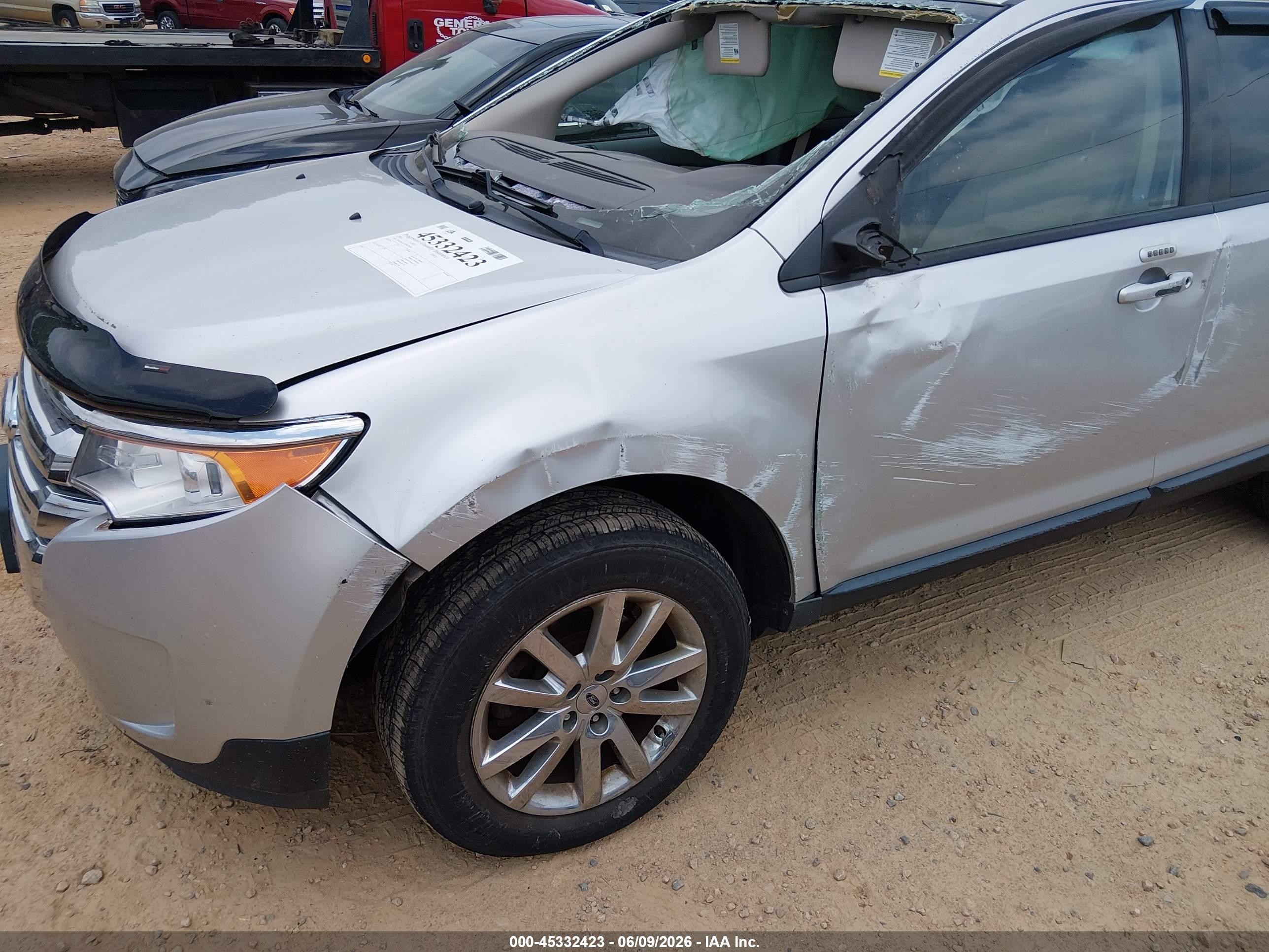 2014 Ford Edge Sel Silver vin: 2FMDK4JC6EBB72384
