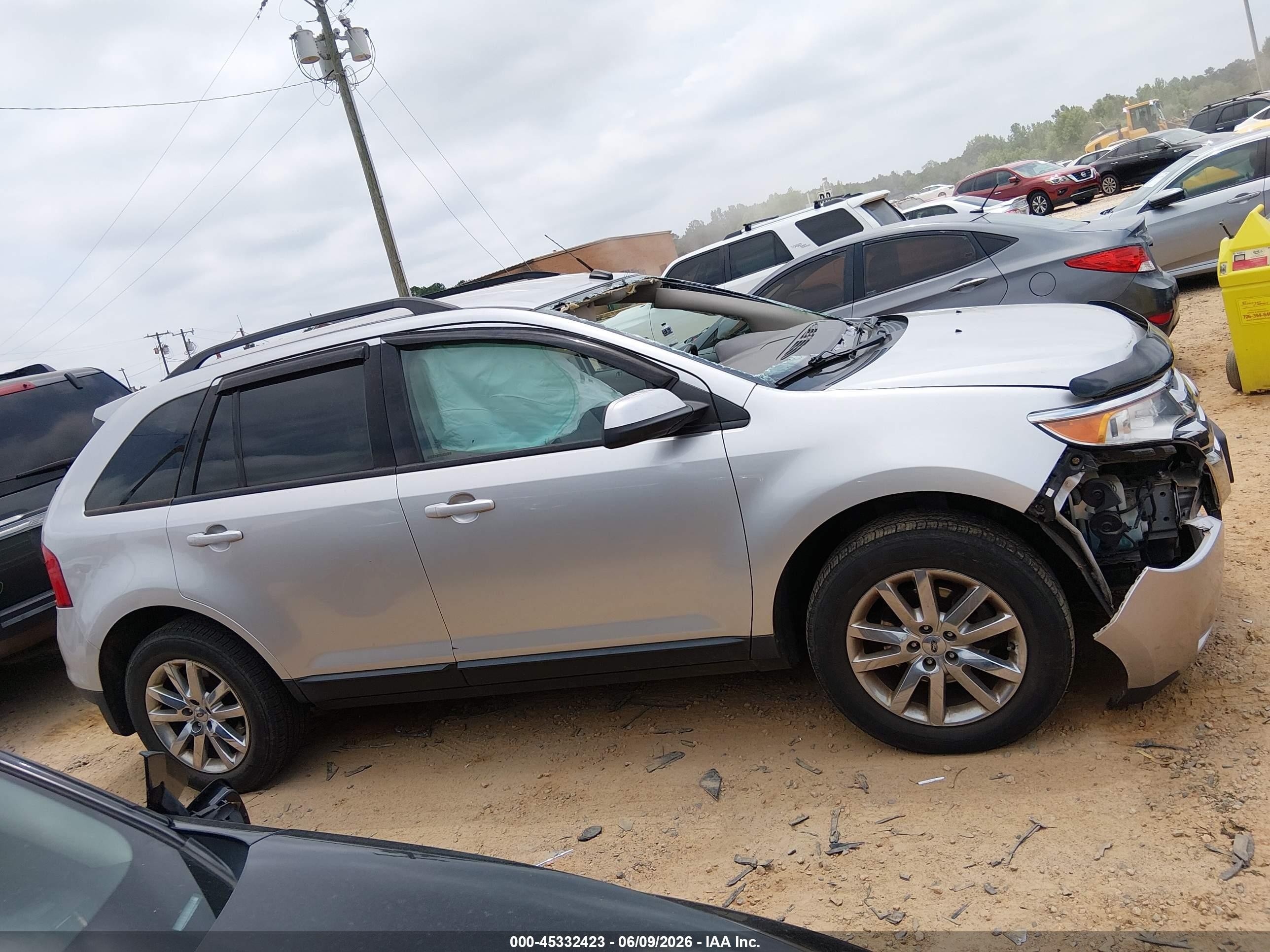 2014 Ford Edge Sel Silver vin: 2FMDK4JC6EBB72384