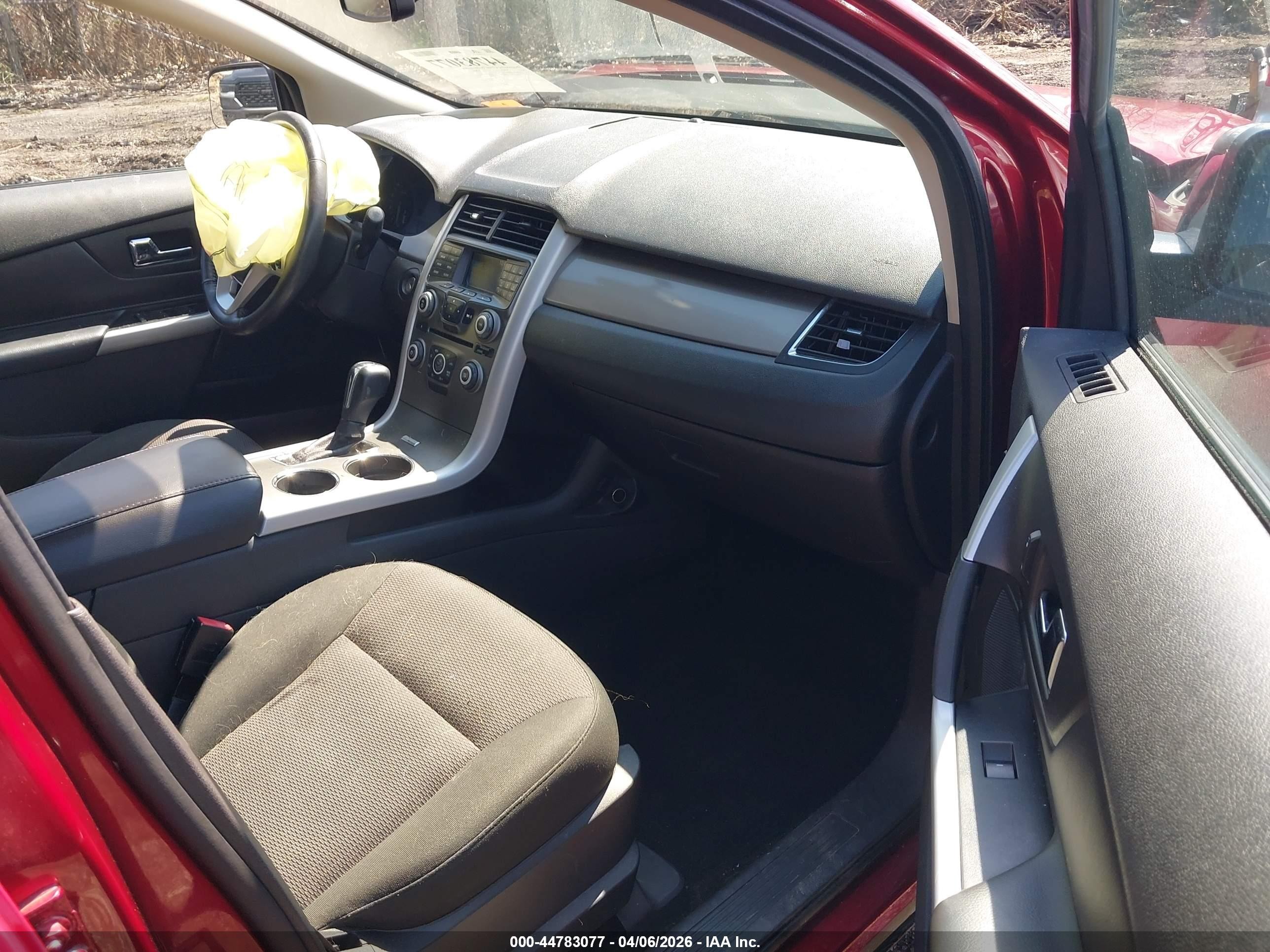 2014 Ford Edge Sel Red vin: 2FMDK4JC6EBB84714