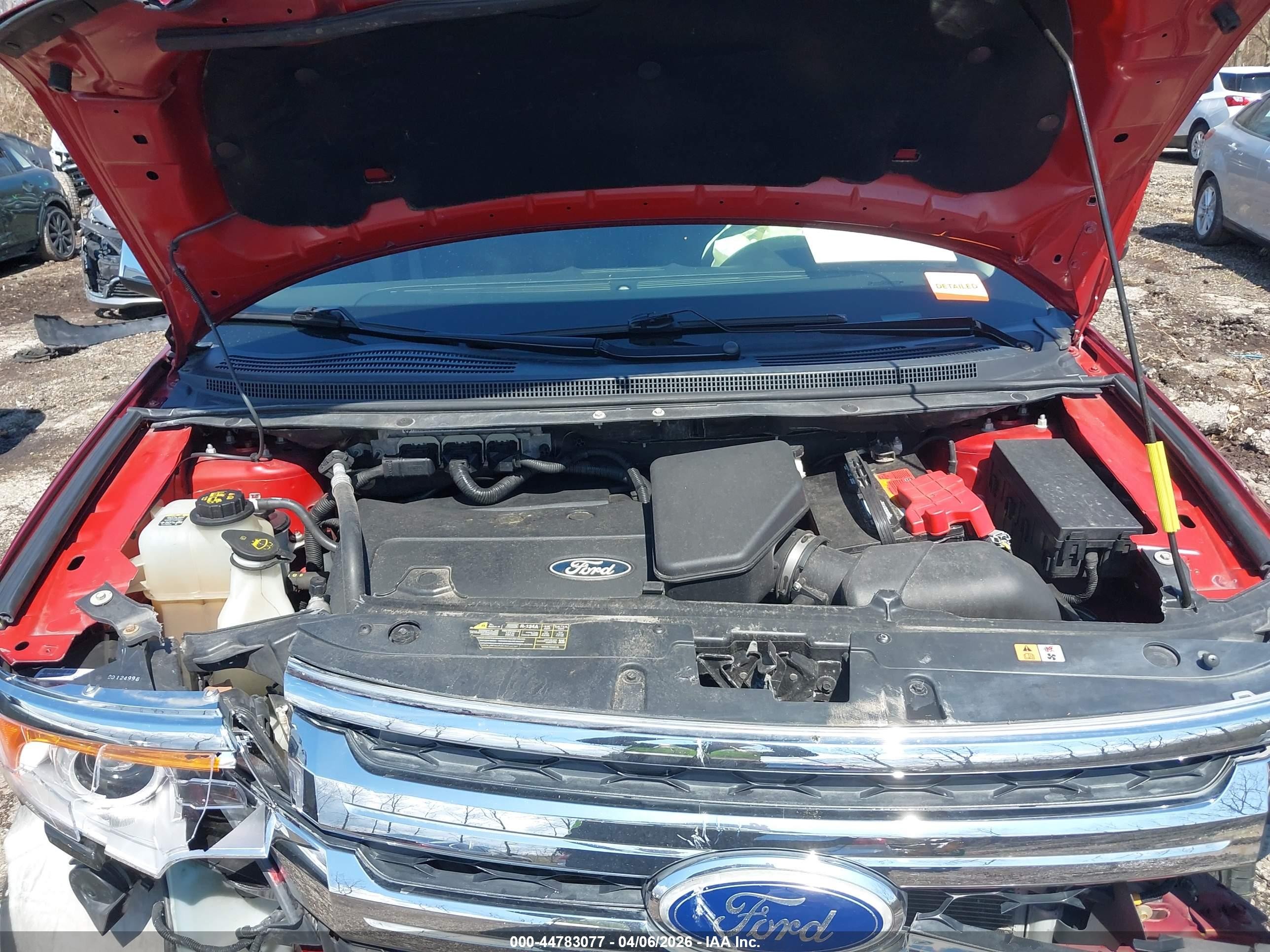 2014 Ford Edge Sel Red vin: 2FMDK4JC6EBB84714