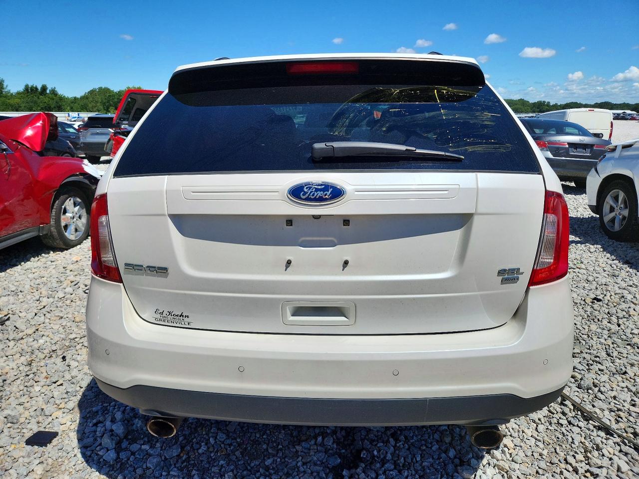 2014 Ford Edge Sel Белый vin: 2FMDK4JC6EBB85054