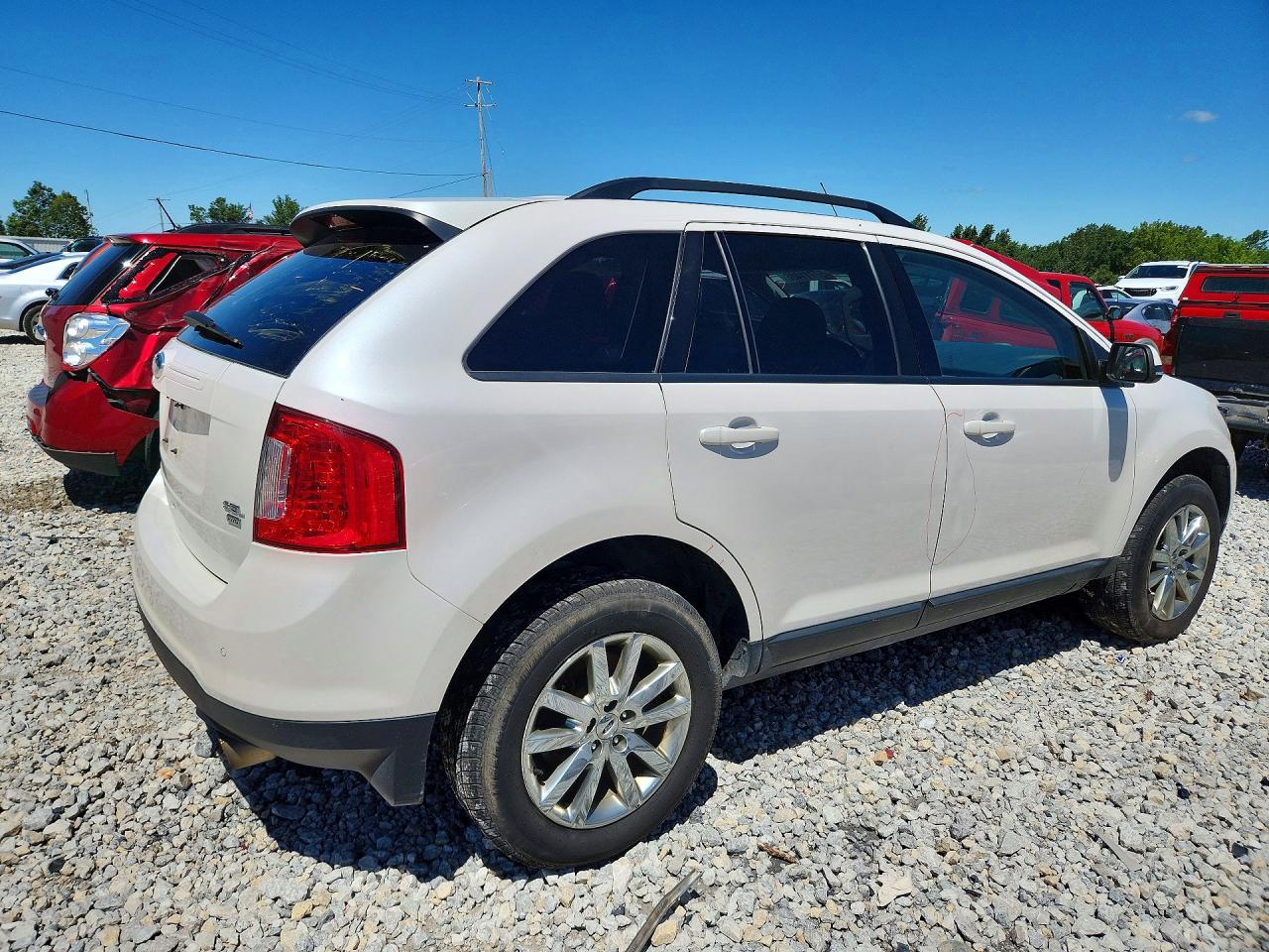 2014 Ford Edge Sel Белый vin: 2FMDK4JC6EBB85054