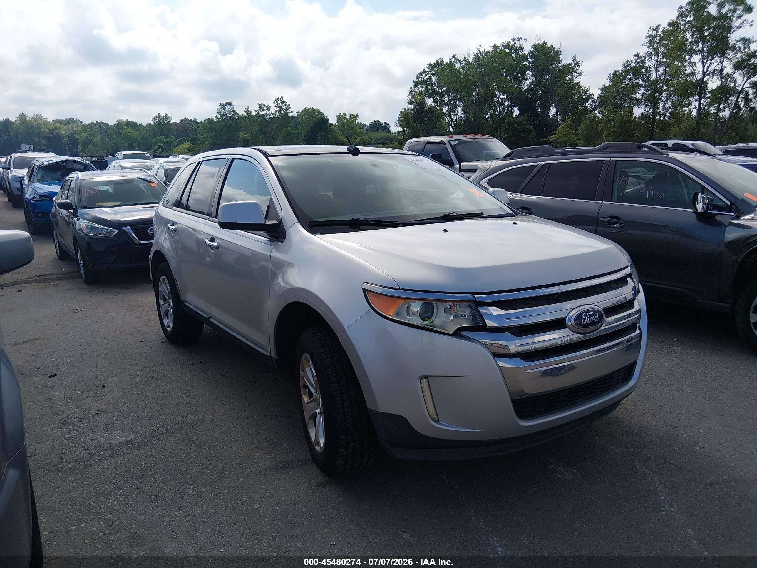 2011 Ford Edge Sel Silver vin: 2FMDK4JC7BBA11215