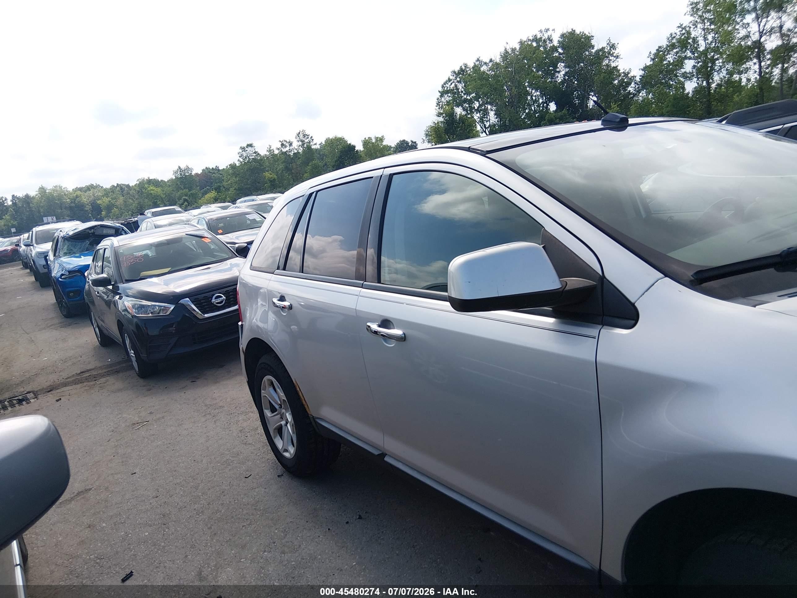 2011 Ford Edge Sel Silver vin: 2FMDK4JC7BBA11215